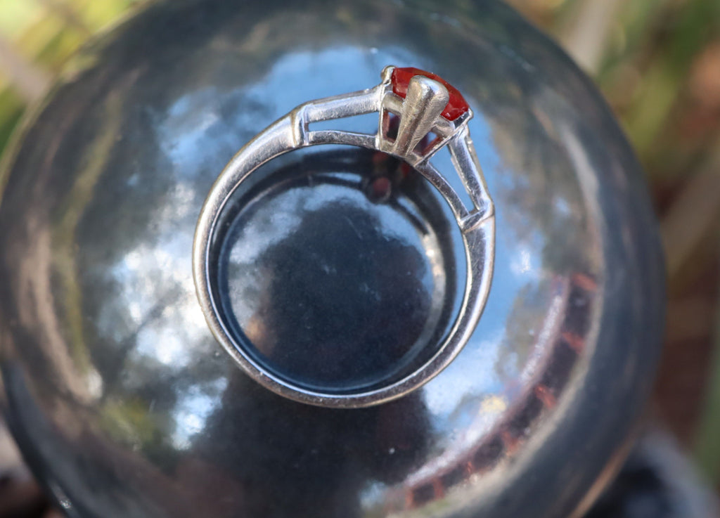 Ruby and Diamond Ring in Platinum