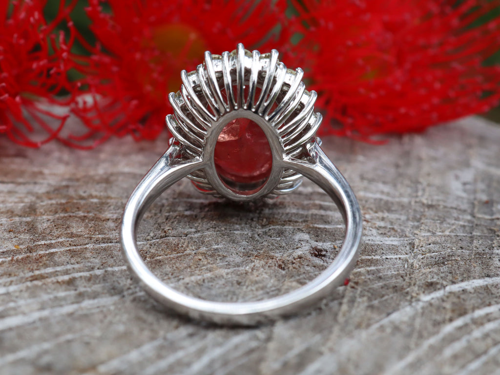 Ruby and Diamond Ring in 14ct White Gold