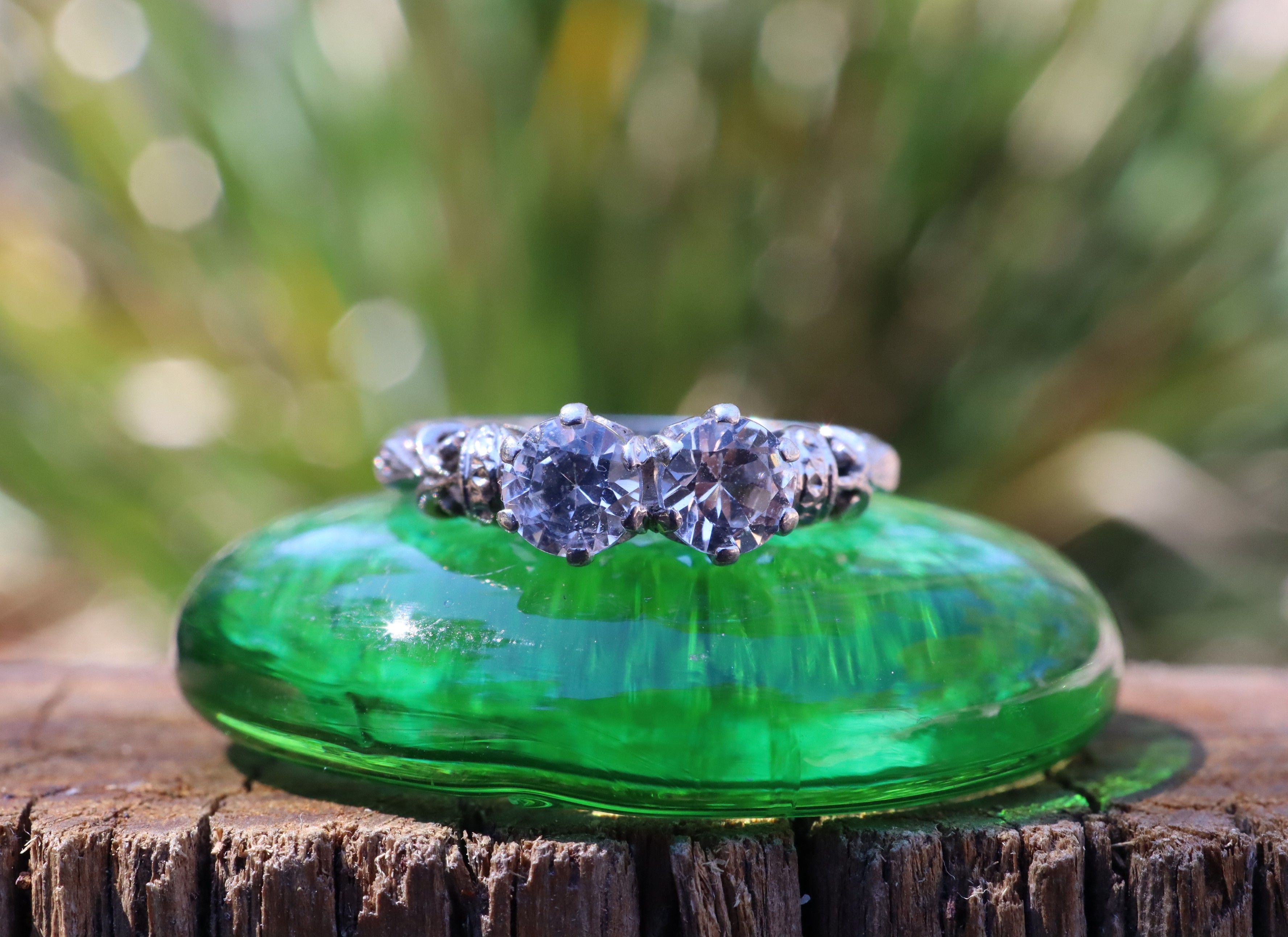 Sapphire Toi et Moi Ring in 9ct Gold