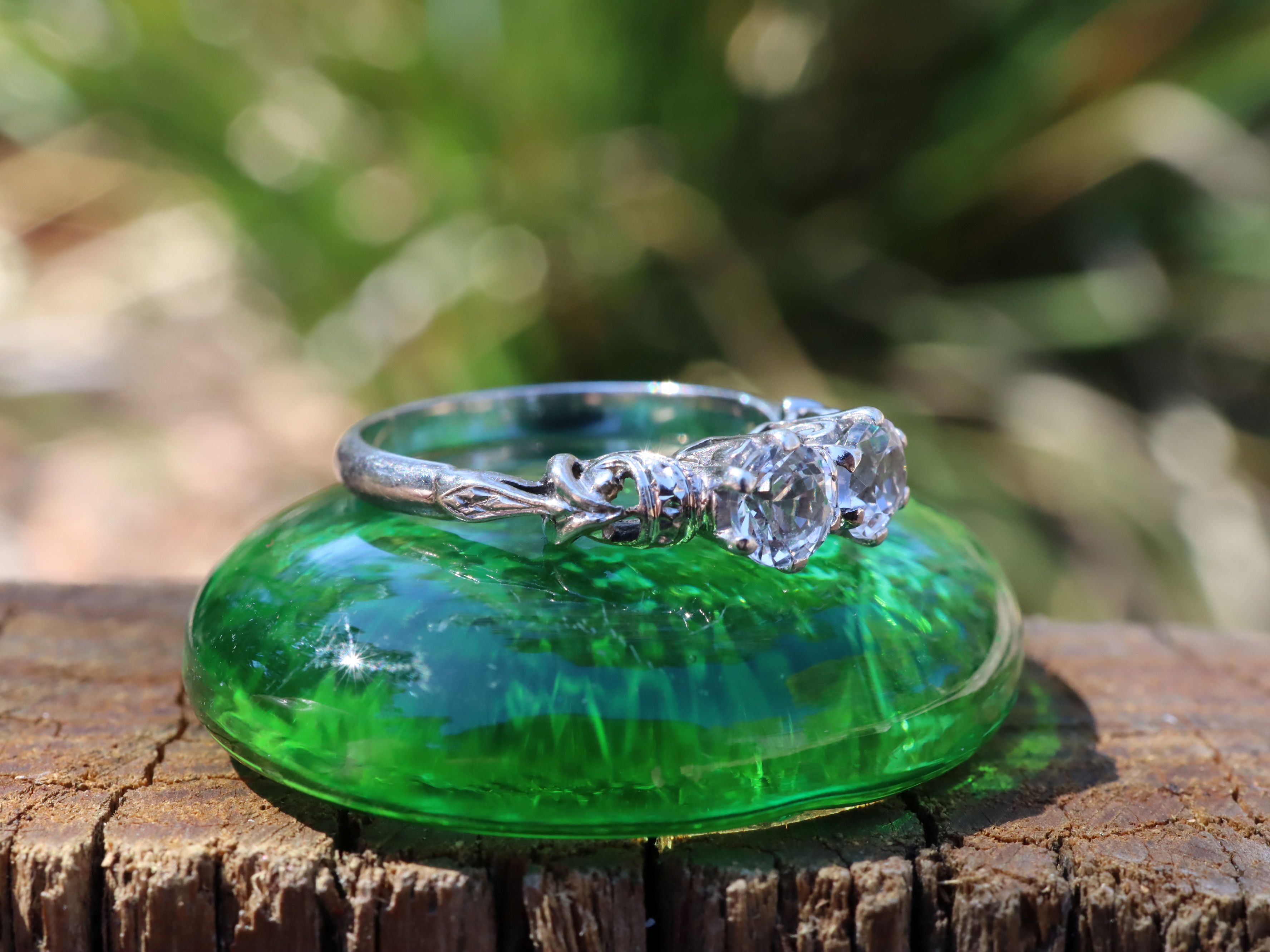 Sapphire Toi et Moi Ring in 9ct Gold