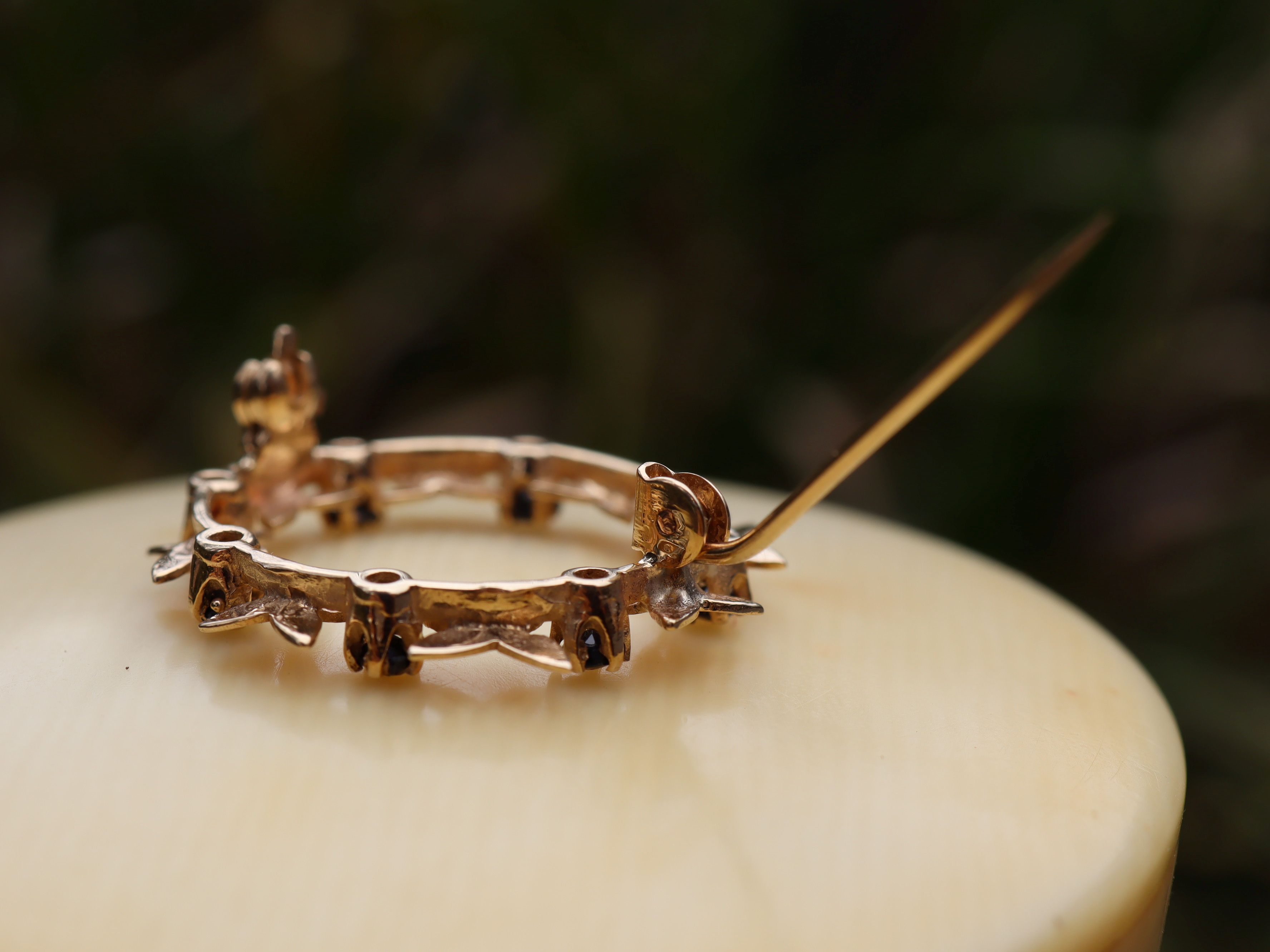 Sapphires in 18ct Gold.