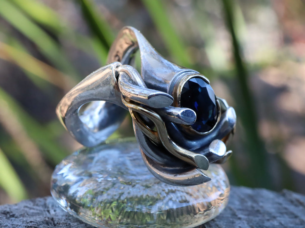 Australian Sapphire in 18ct and Sterling