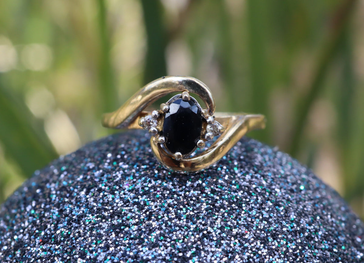 Sapphire and Diamond Ring in 9ct
