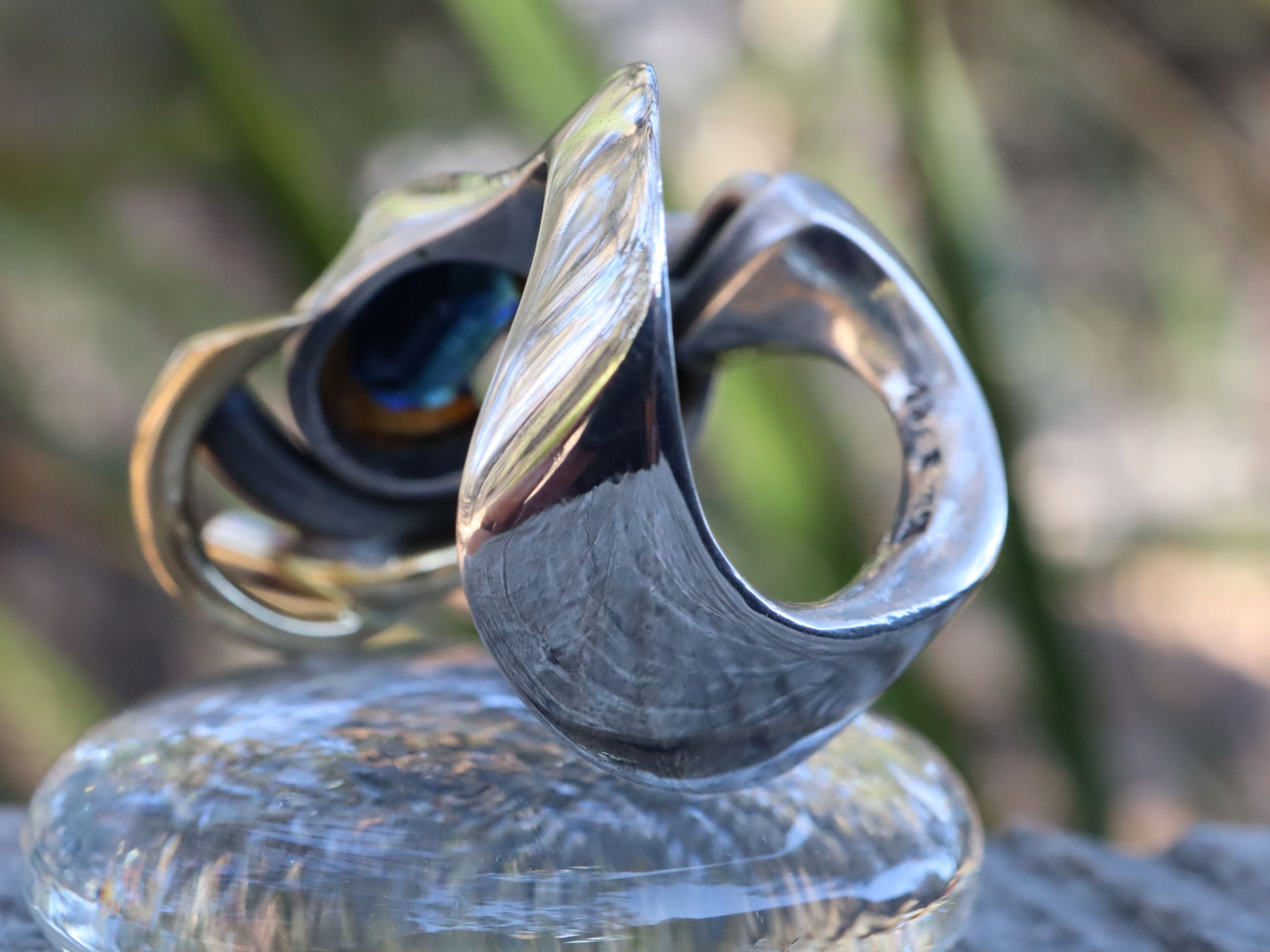 Australian Sapphire in 18ct and Sterling