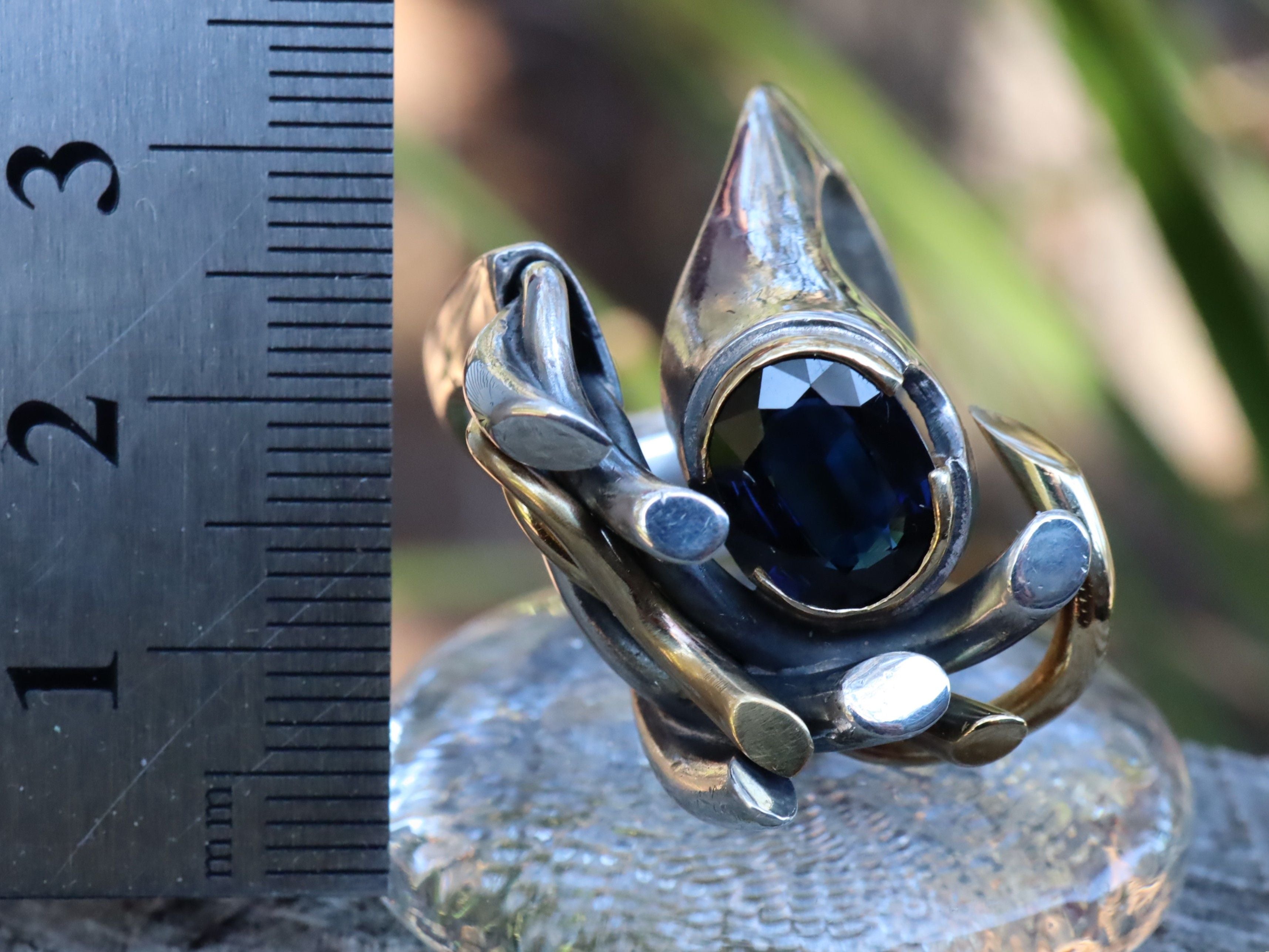 Australian Sapphire in 18ct and Sterling