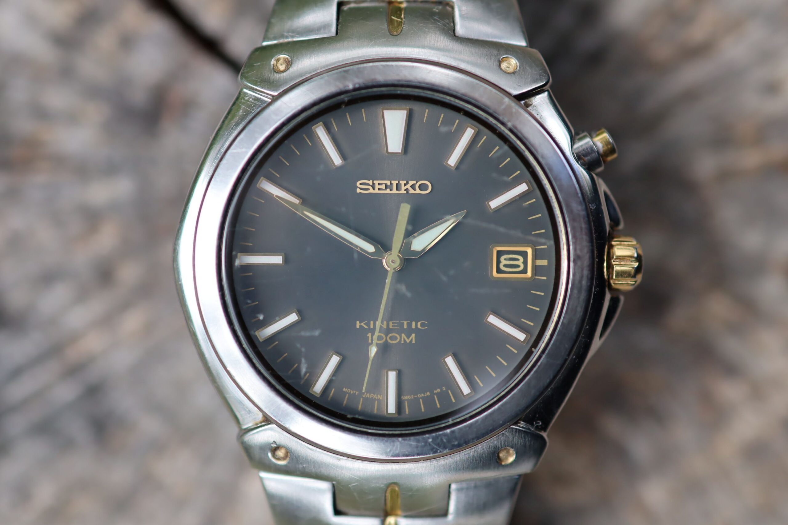 Seiko Kinetic 100m Watch