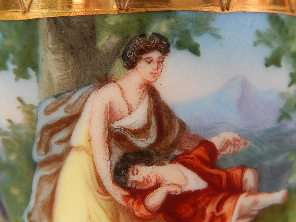 Royal Vienna Mug with Beehive/Shield Mark Under Glaze c.1900
