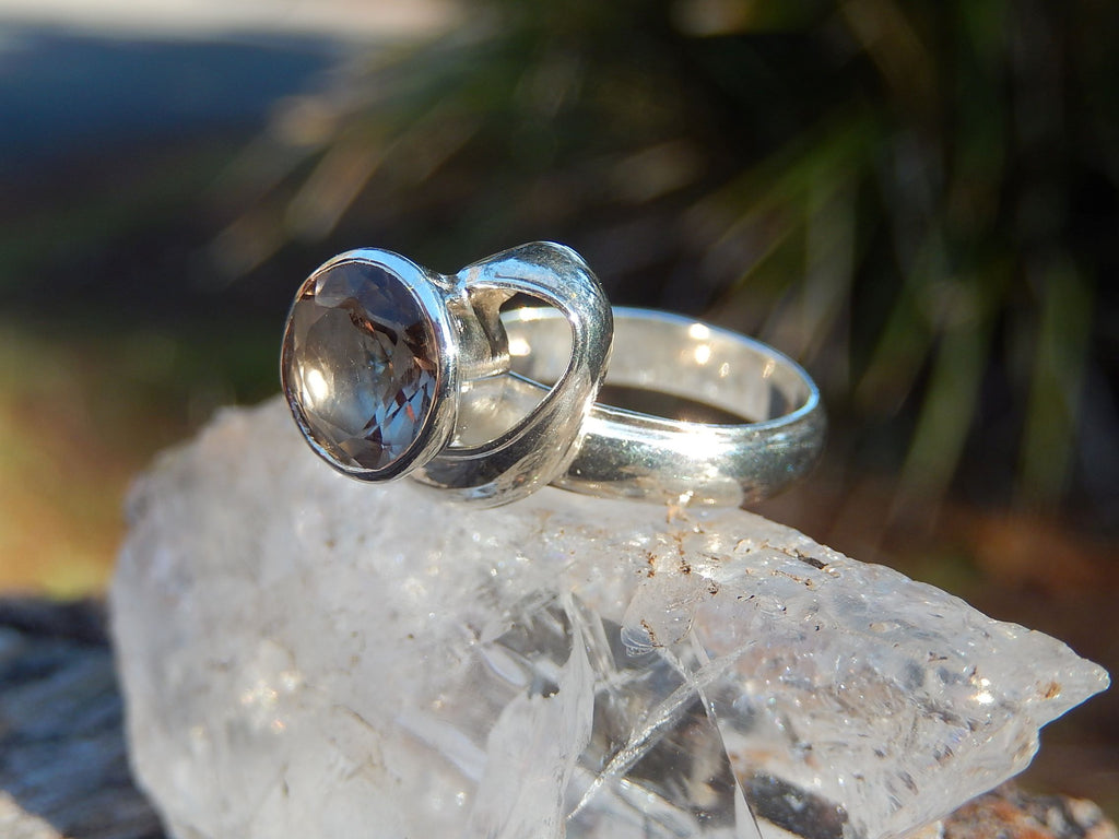 Tasmanian Smokey Quartz Ring in Sterling Silver