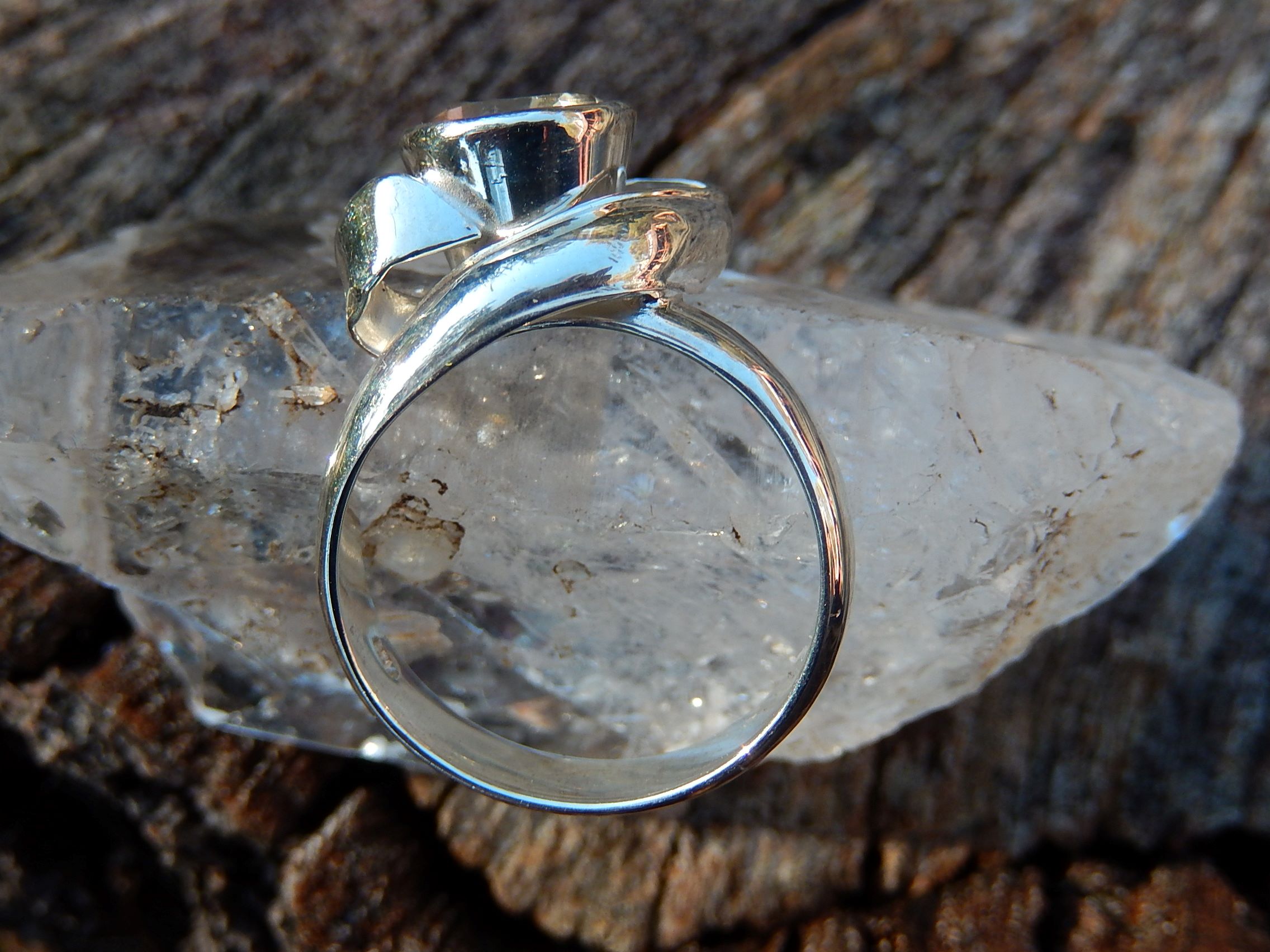 Tasmanian Smokey Quartz Ring in Sterling Silver