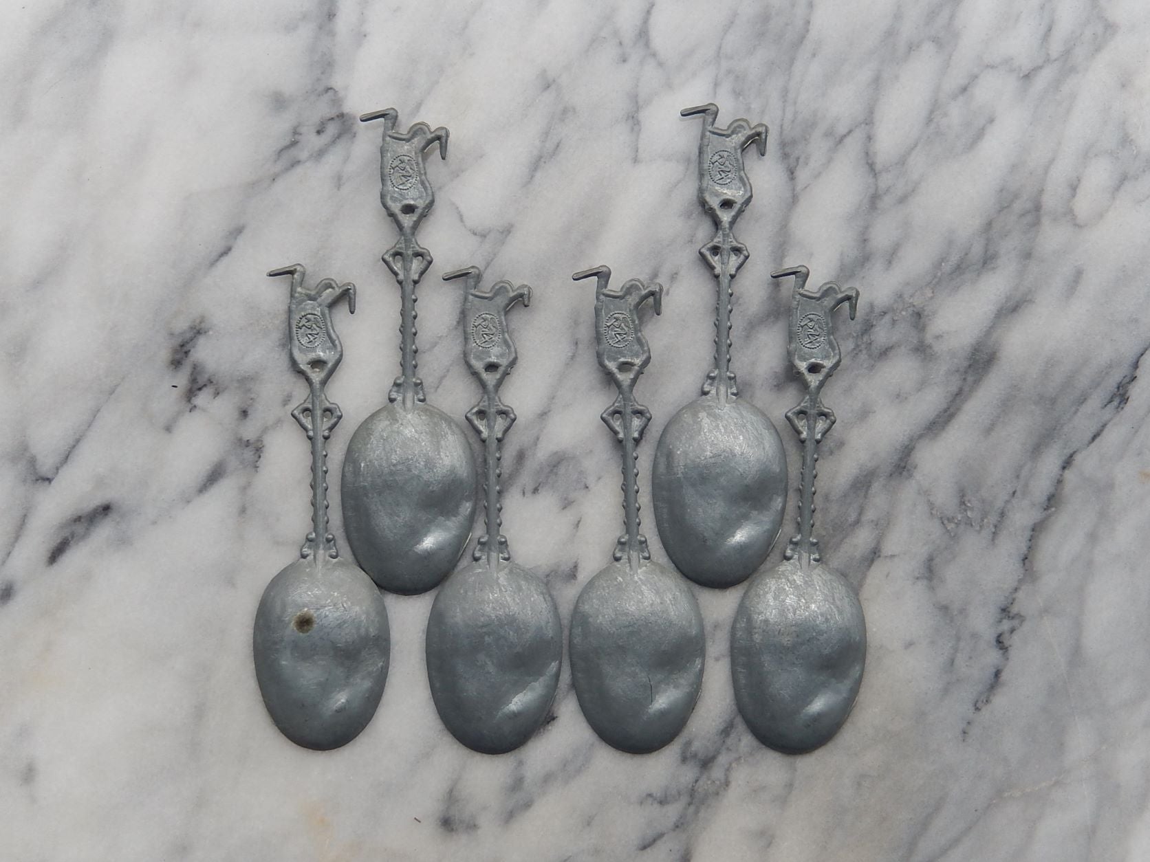 Antique Dutch Pewter Spoons