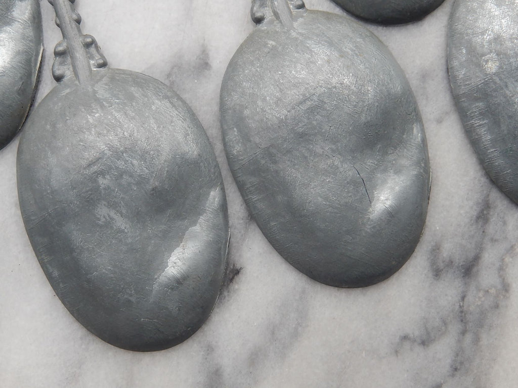 Antique Dutch Pewter Spoons