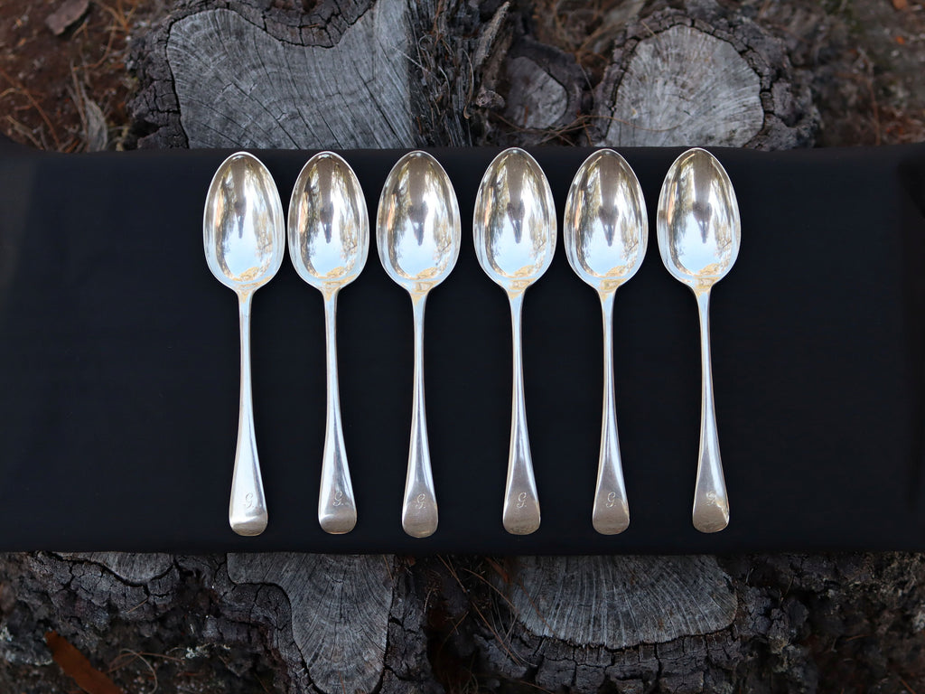Set of 6 Sterling Silver Tablespoons