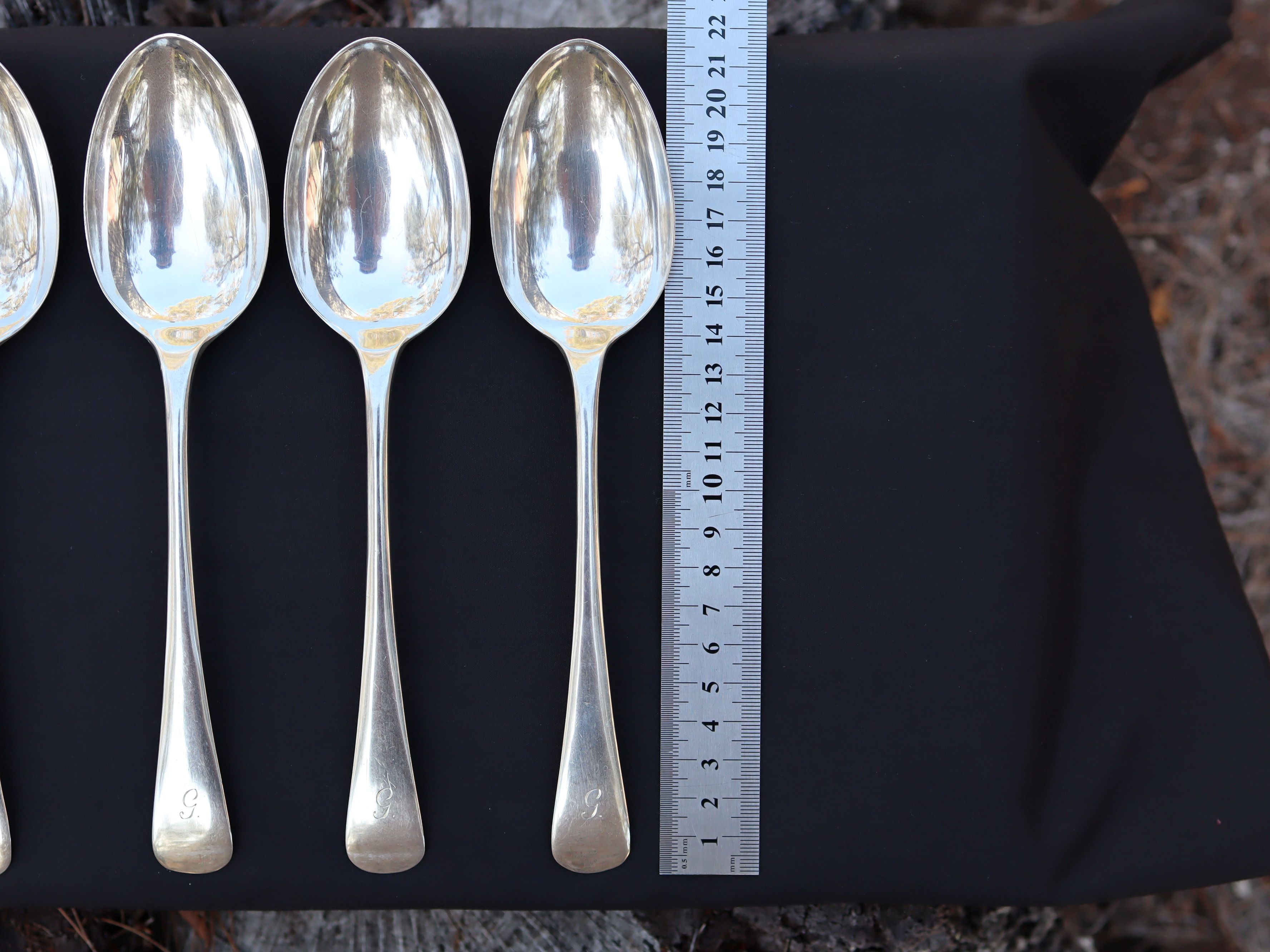 Set of 6 Sterling Silver Tablespoons
