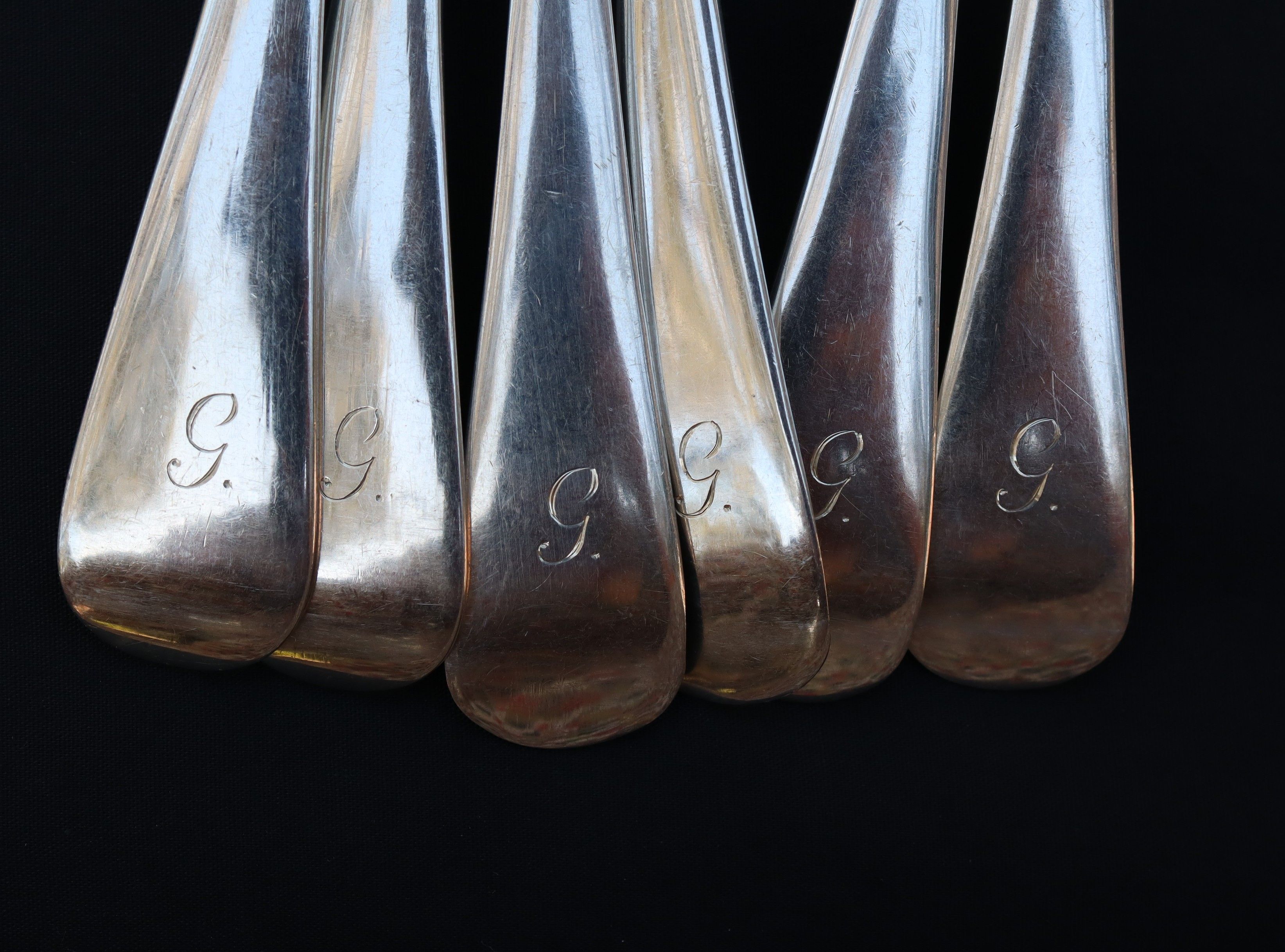 Set of 6 Sterling Silver Tablespoons