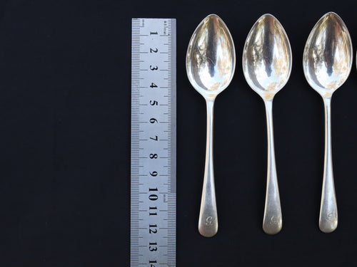 Set of 5 Sterling Silver Teaspoons Harrods 1932
