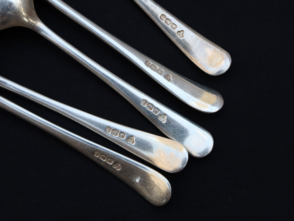 Set of 5 Sterling Silver Teaspoons Harrods 1932