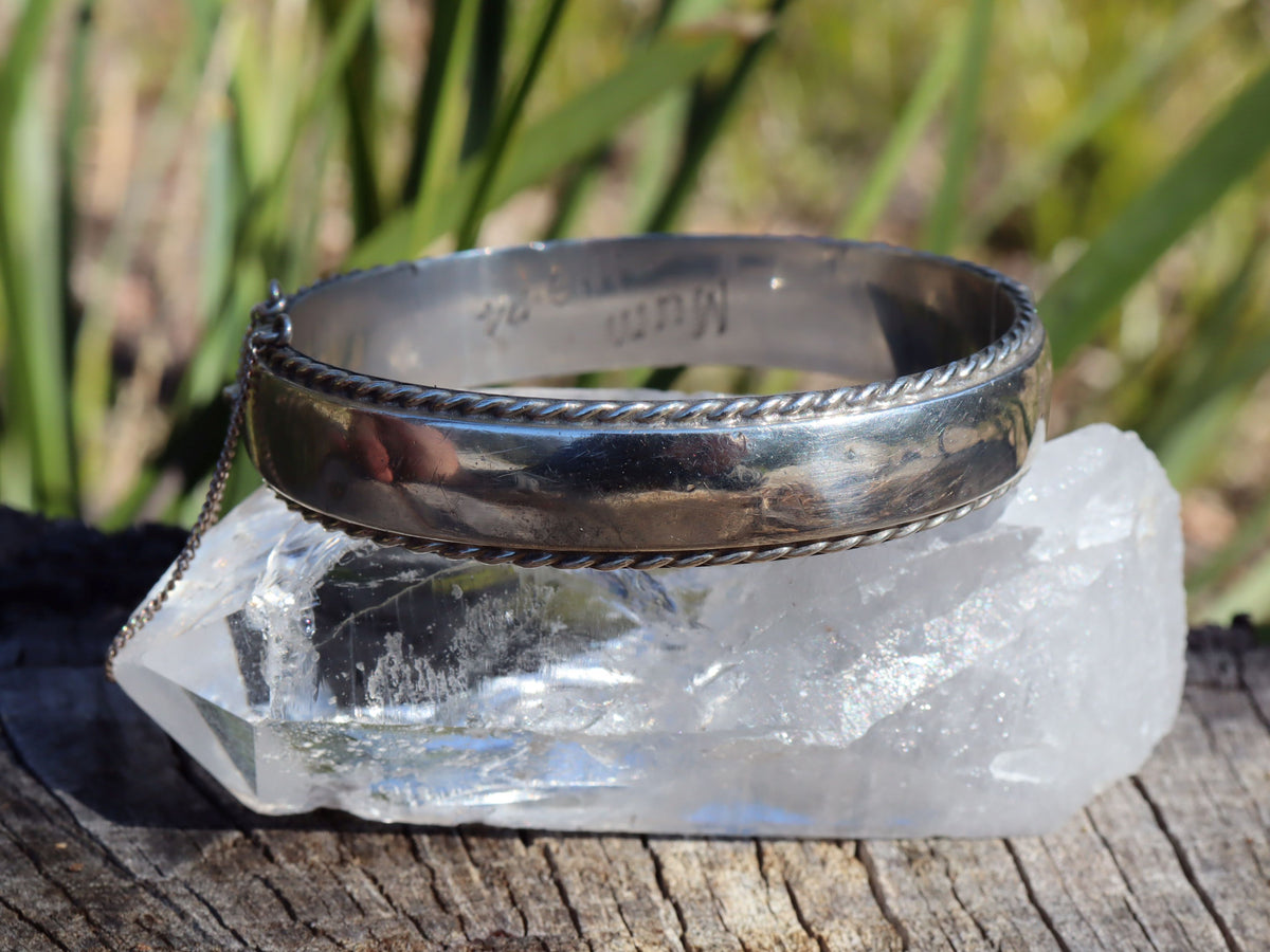 Sterling Silver Hinged Bangle by Henry Hyde & Sons c.1920