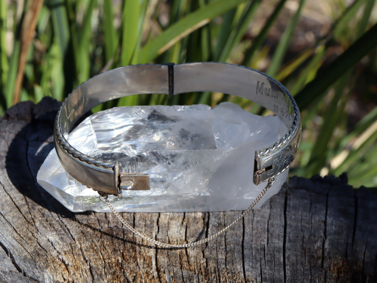 Sterling Silver Hinged Bangle by Henry Hyde & Sons c.1920