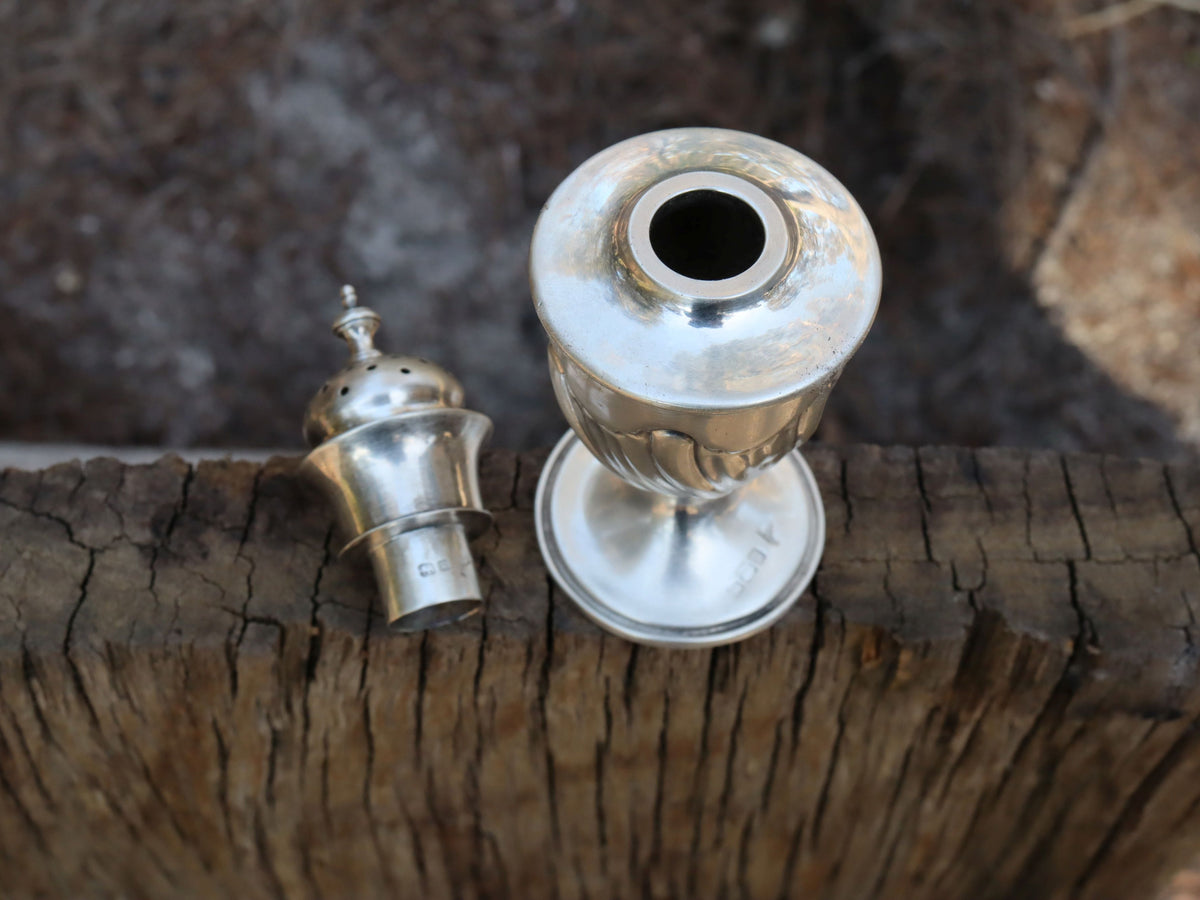 Walker & Hall Sterling Pepper Shaker 1890