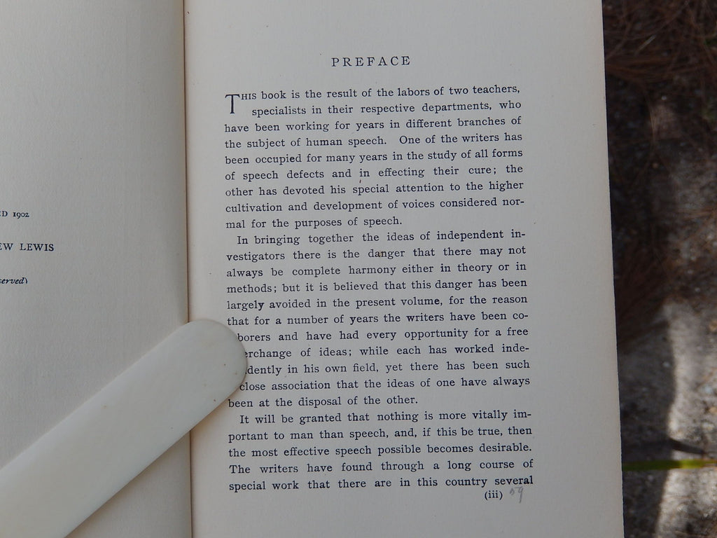 "The Practical Treatment of Stammering and Stuttering" by Lewis & Hynson 1902