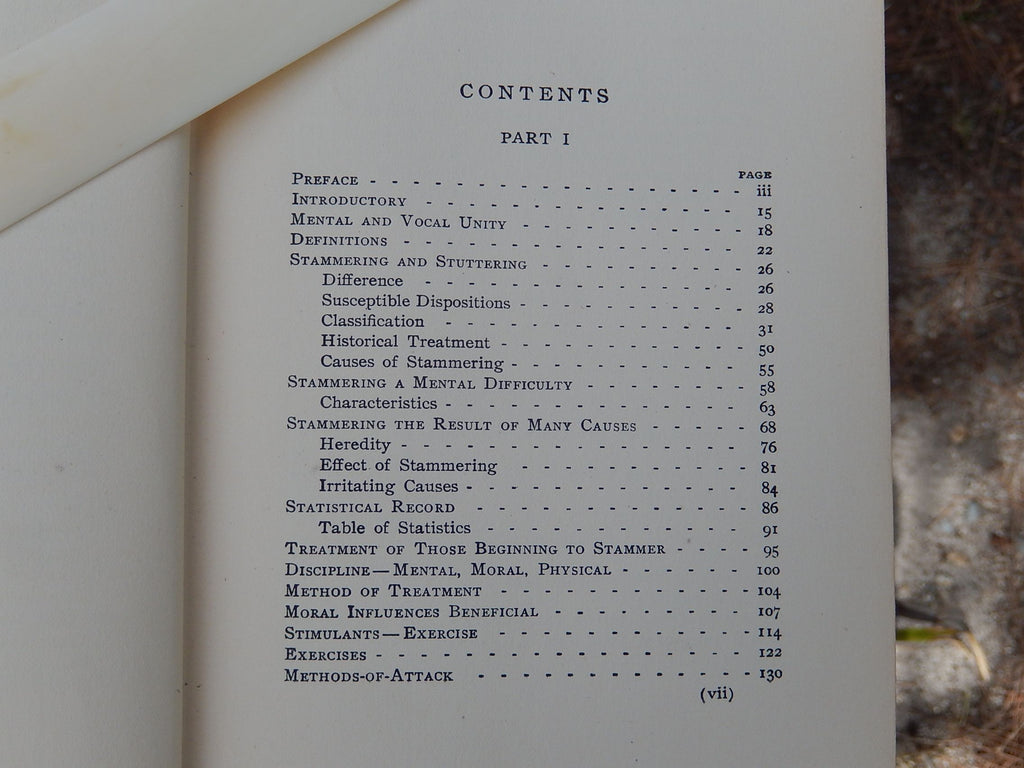 "The Practical Treatment of Stammering and Stuttering" by Lewis & Hynson 1902