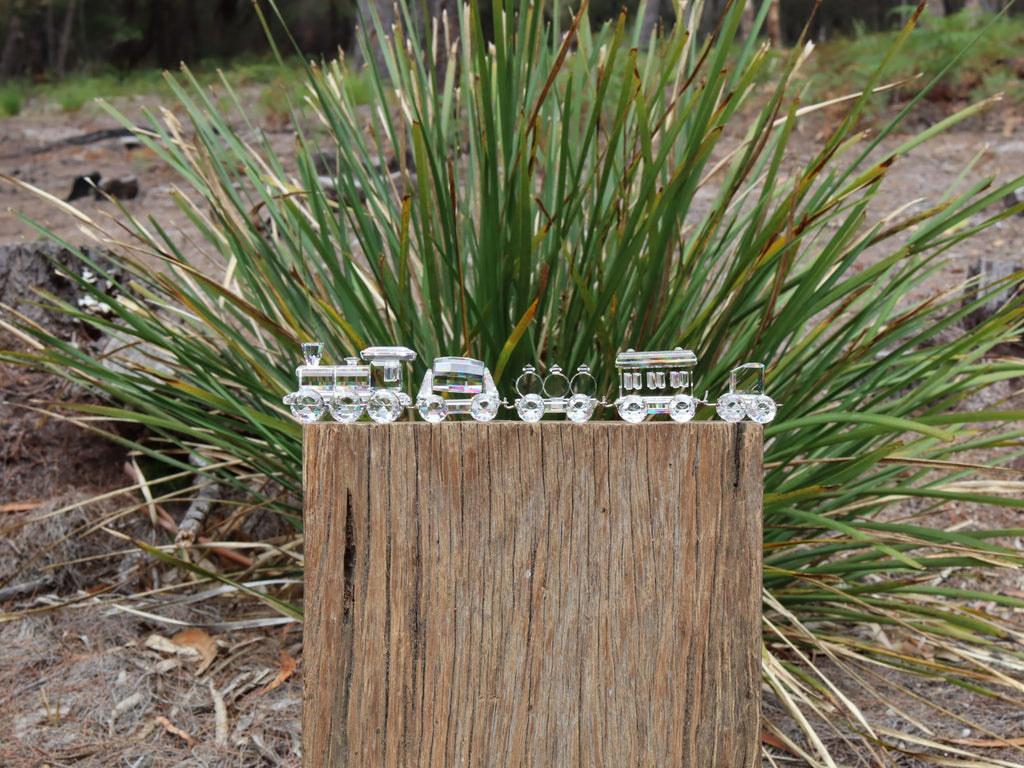 Swarovski Silver Crystal Express Train Set