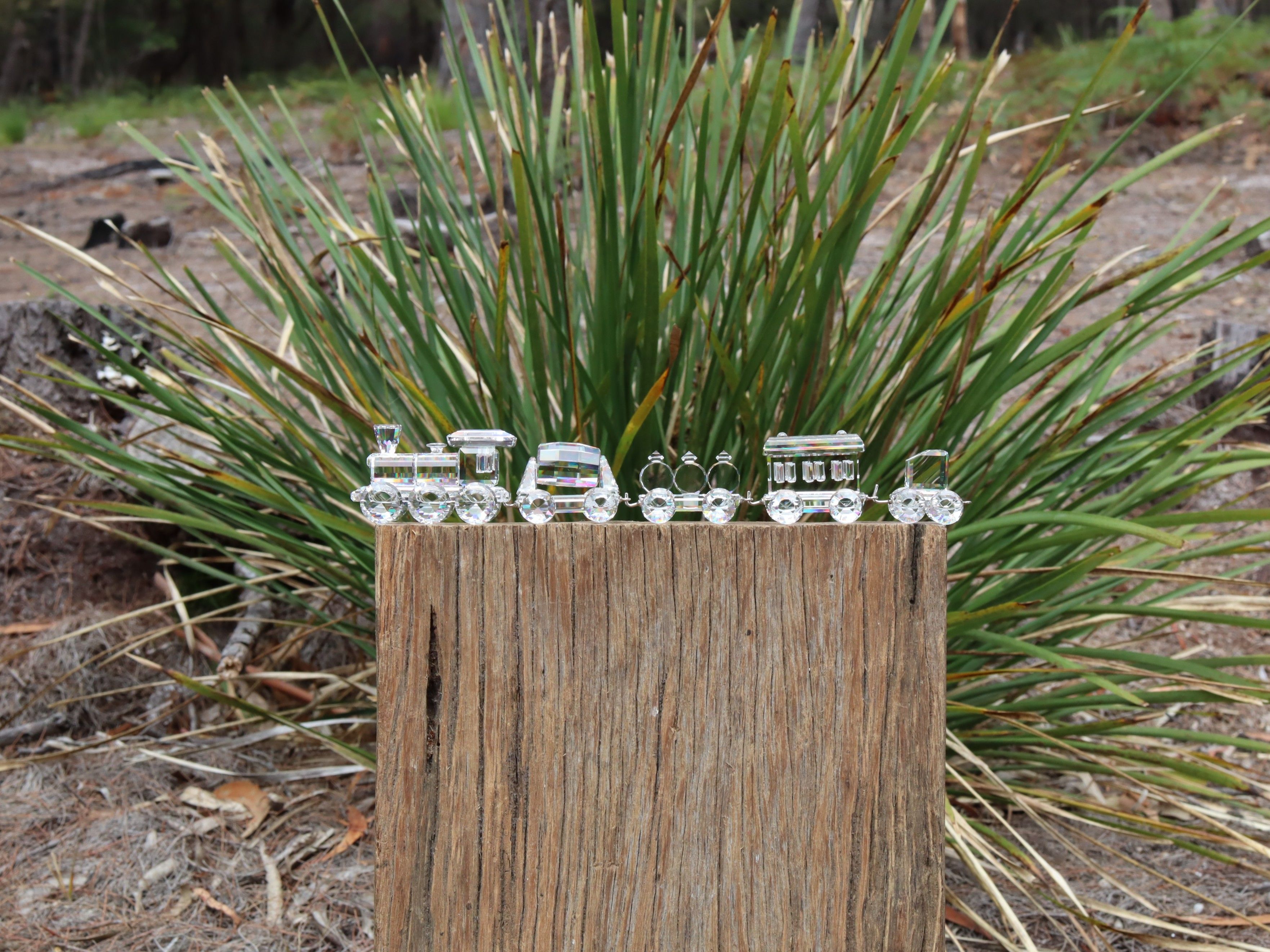 Swarovski Silver Crystal Express Train Set