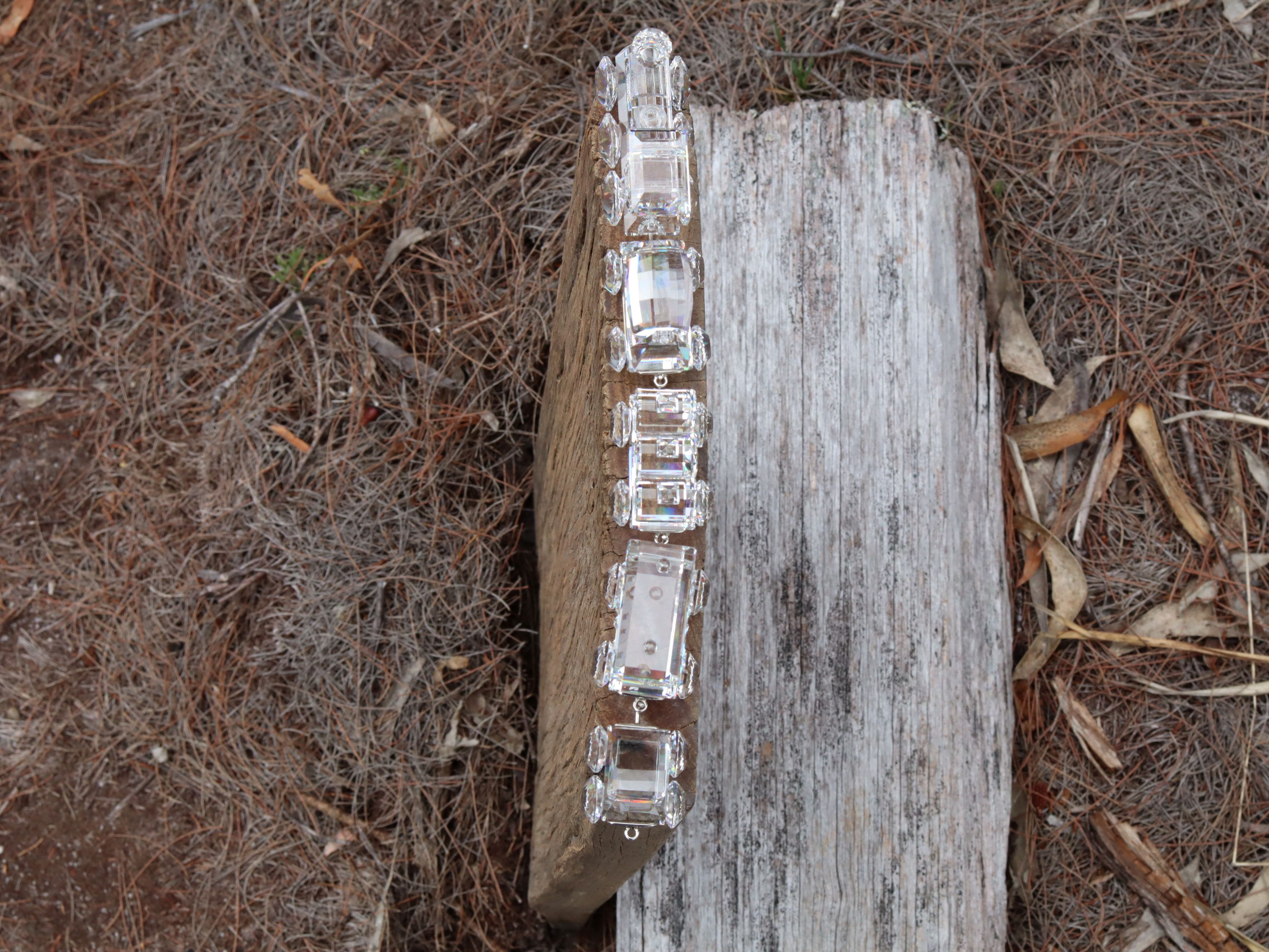 Swarovski Silver Crystal Express Train Set