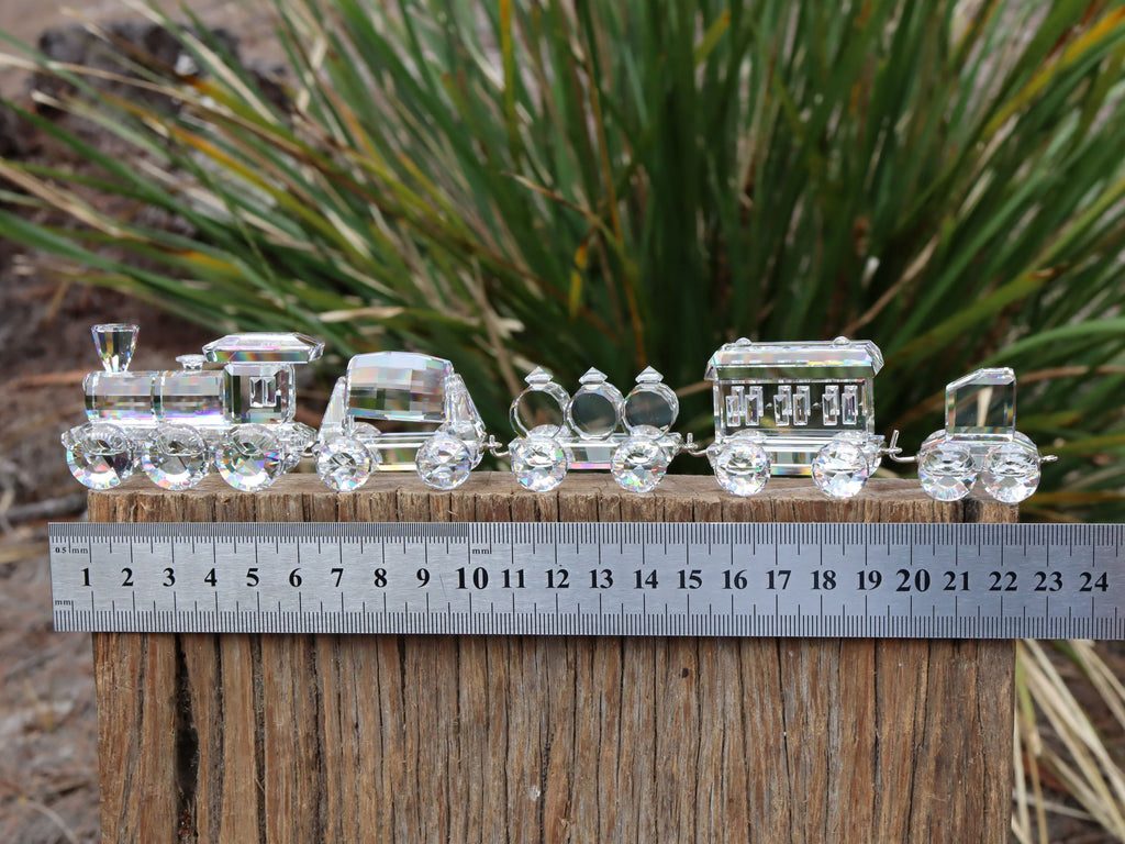 Swarovski Silver Crystal Express Train Set