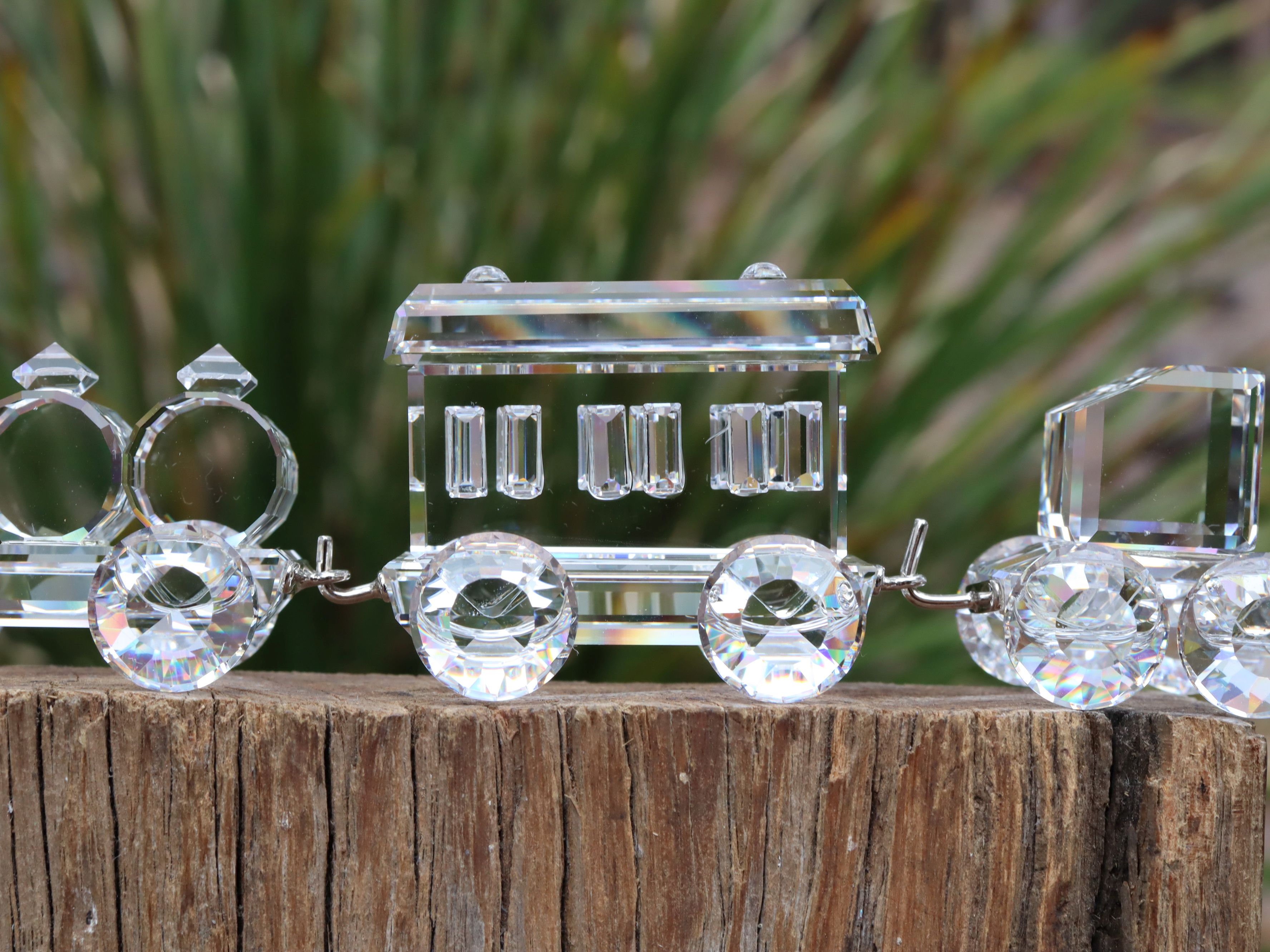 Swarovski Silver Crystal Express Train Set