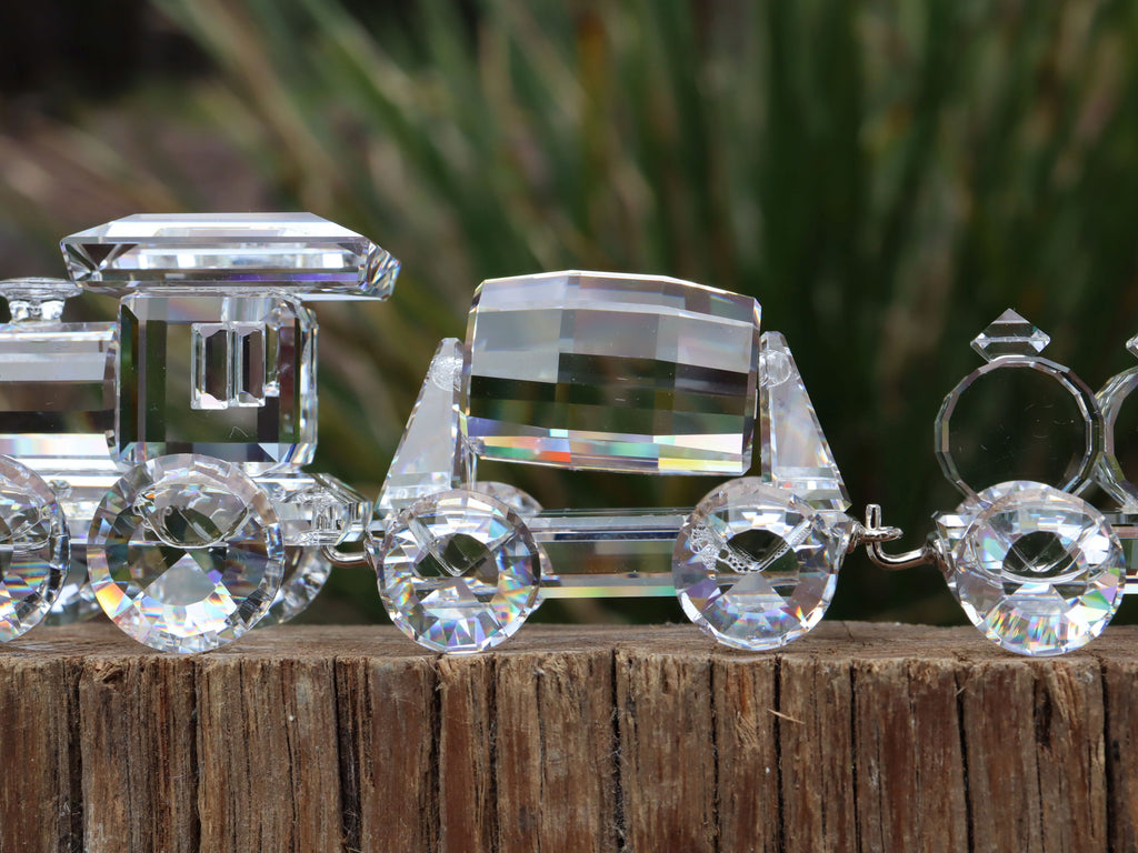 Swarovski Silver Crystal Express Train Set
