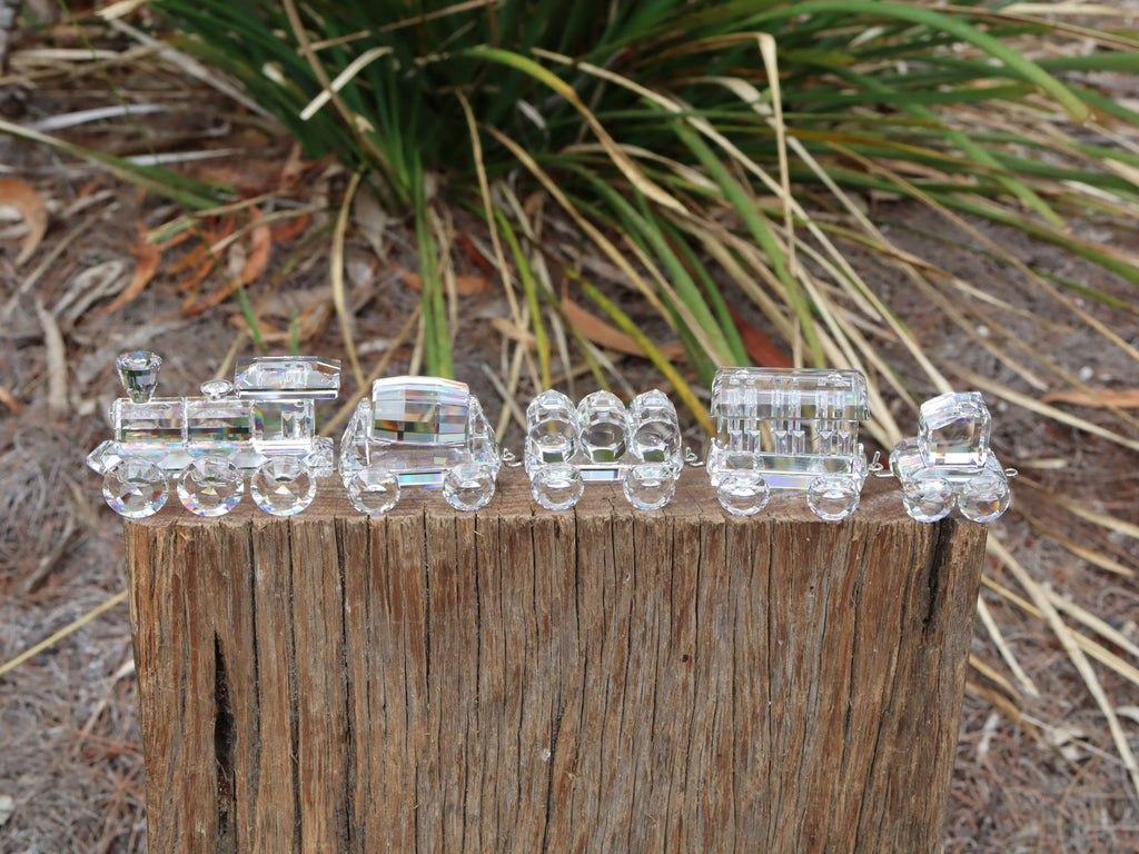 Swarovski Silver Crystal Express Train Set
