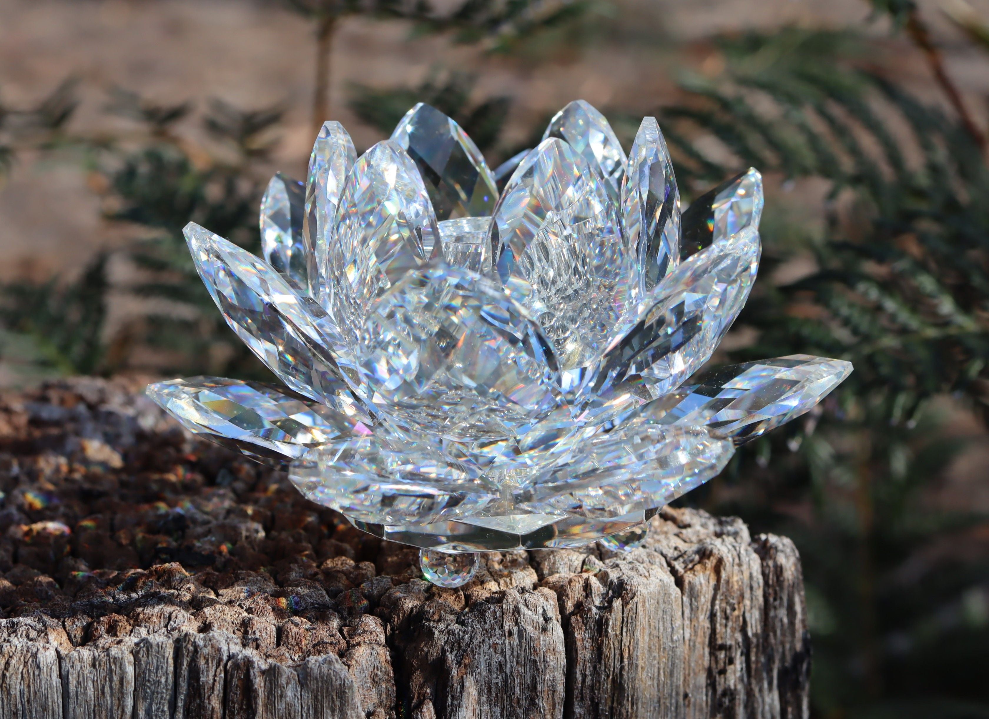 Swarovski Lotus Waterlily Candle Holder