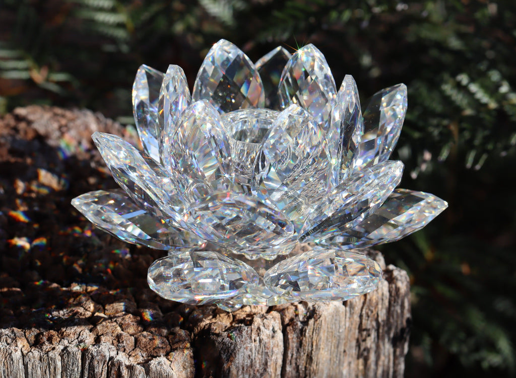 Swarovski Lotus Waterlily Candle Holder