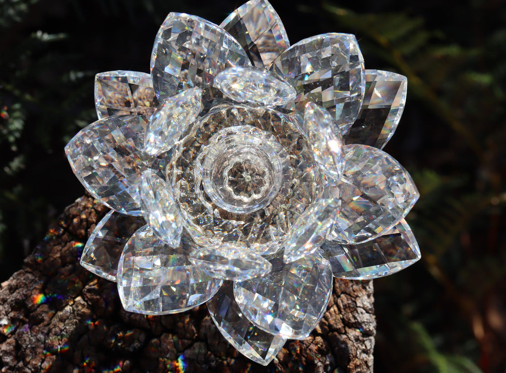 Swarovski Lotus Waterlily Candle Holder