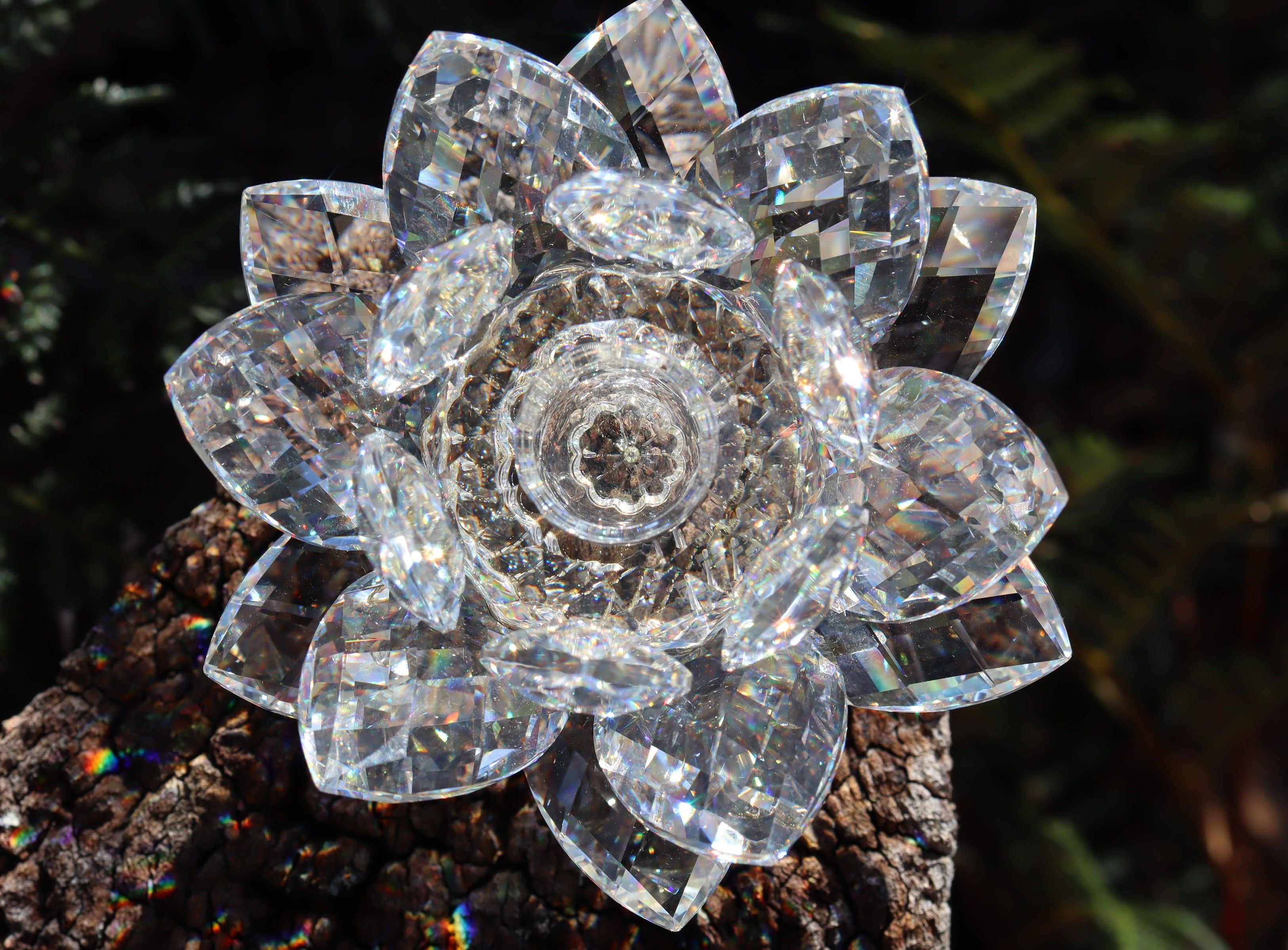 Swarovski Lotus Waterlily Candle Holder