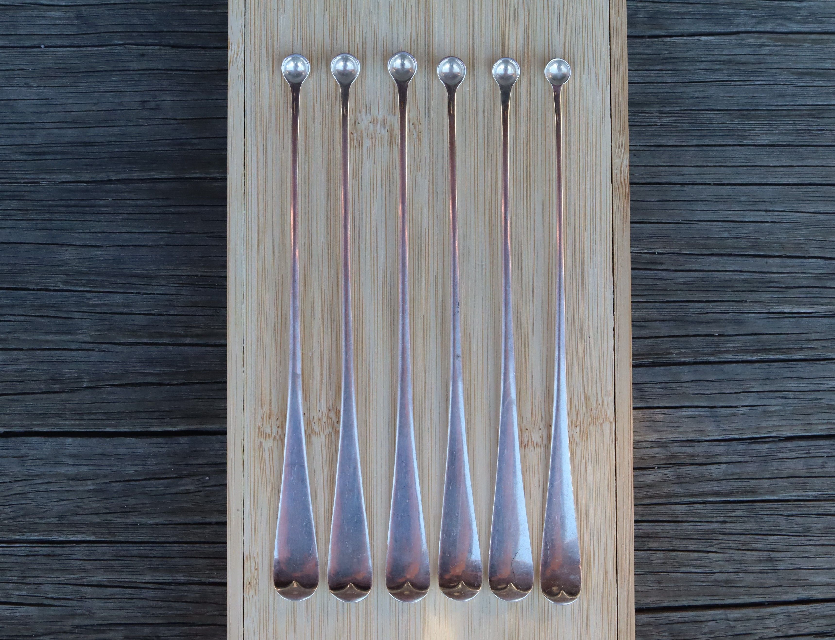 Set of 6 Cocktail "Swizzle Sticks" c.1900