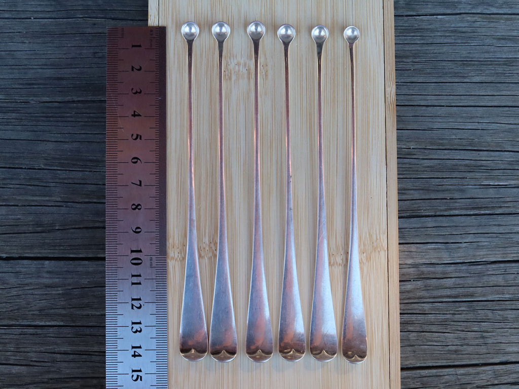 Set of 6 Cocktail "Swizzle Sticks" c.1900