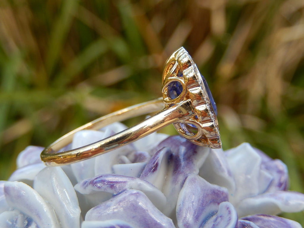 3.93ct Tanzanite and Diamond Ring in 18ct Gold