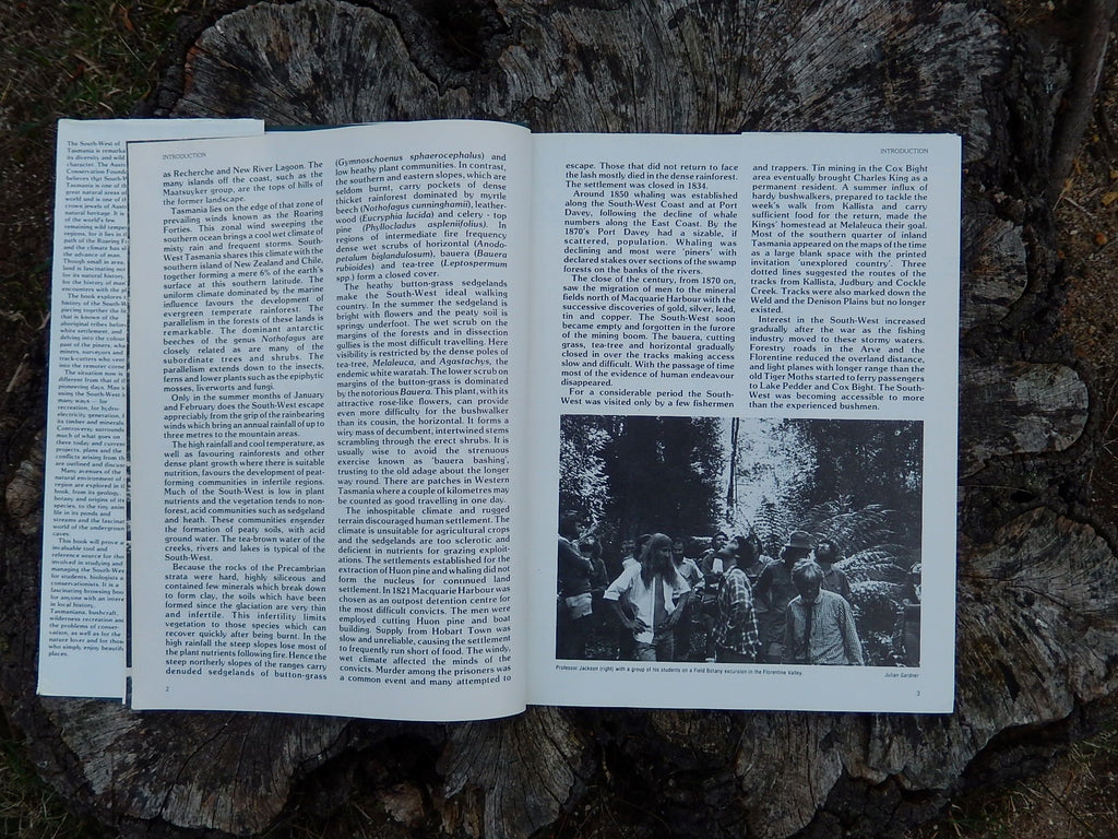 "The South West Book, A Tasmanian Wilderness" Australian Conservation Foundation 1979