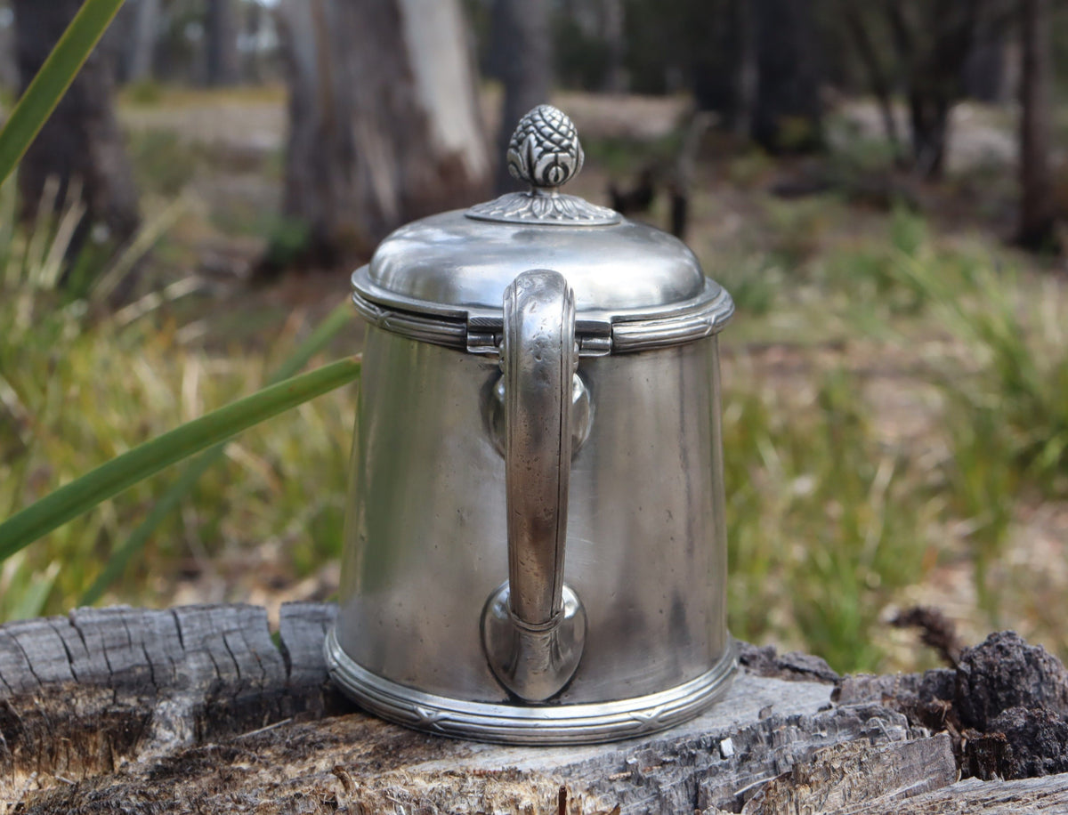 Heavy Silver Plate Teapot from Italian Shipping Company CGA