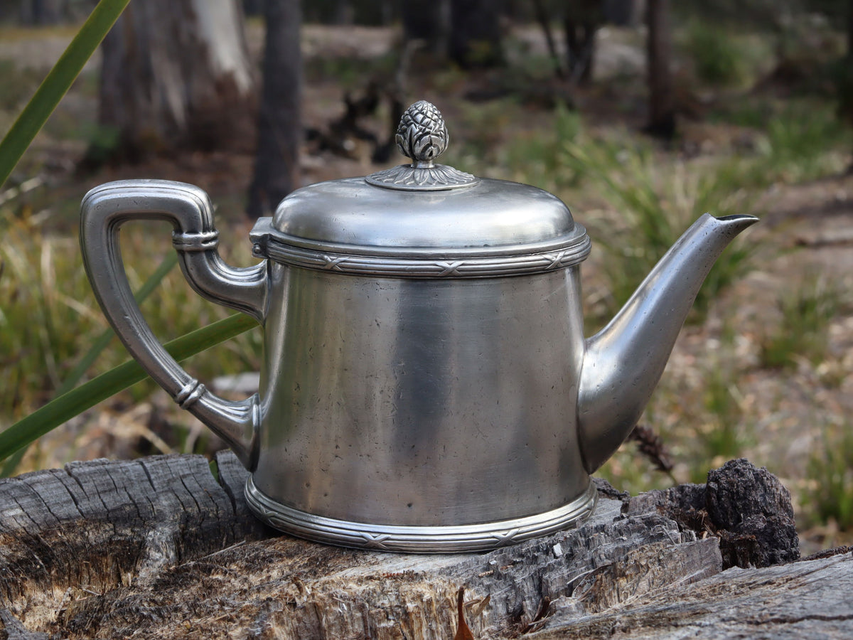 Heavy Silver Plate Teapot from Italian Shipping Company CGA
