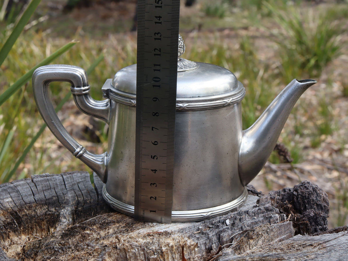 Heavy Silver Plate Teapot from Italian Shipping Company CGA