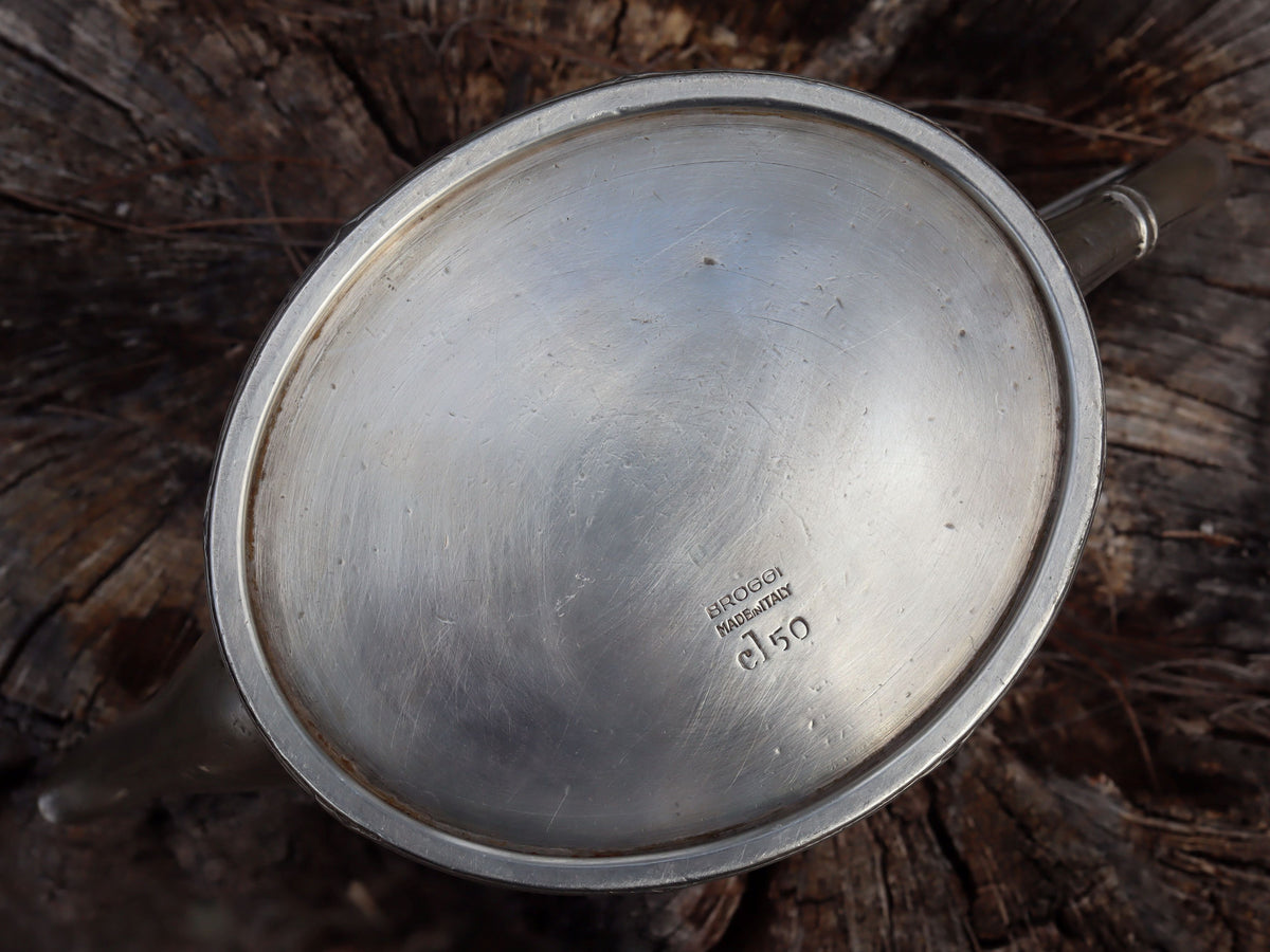 Heavy Silver Plate Teapot from Italian Shipping Company CGA