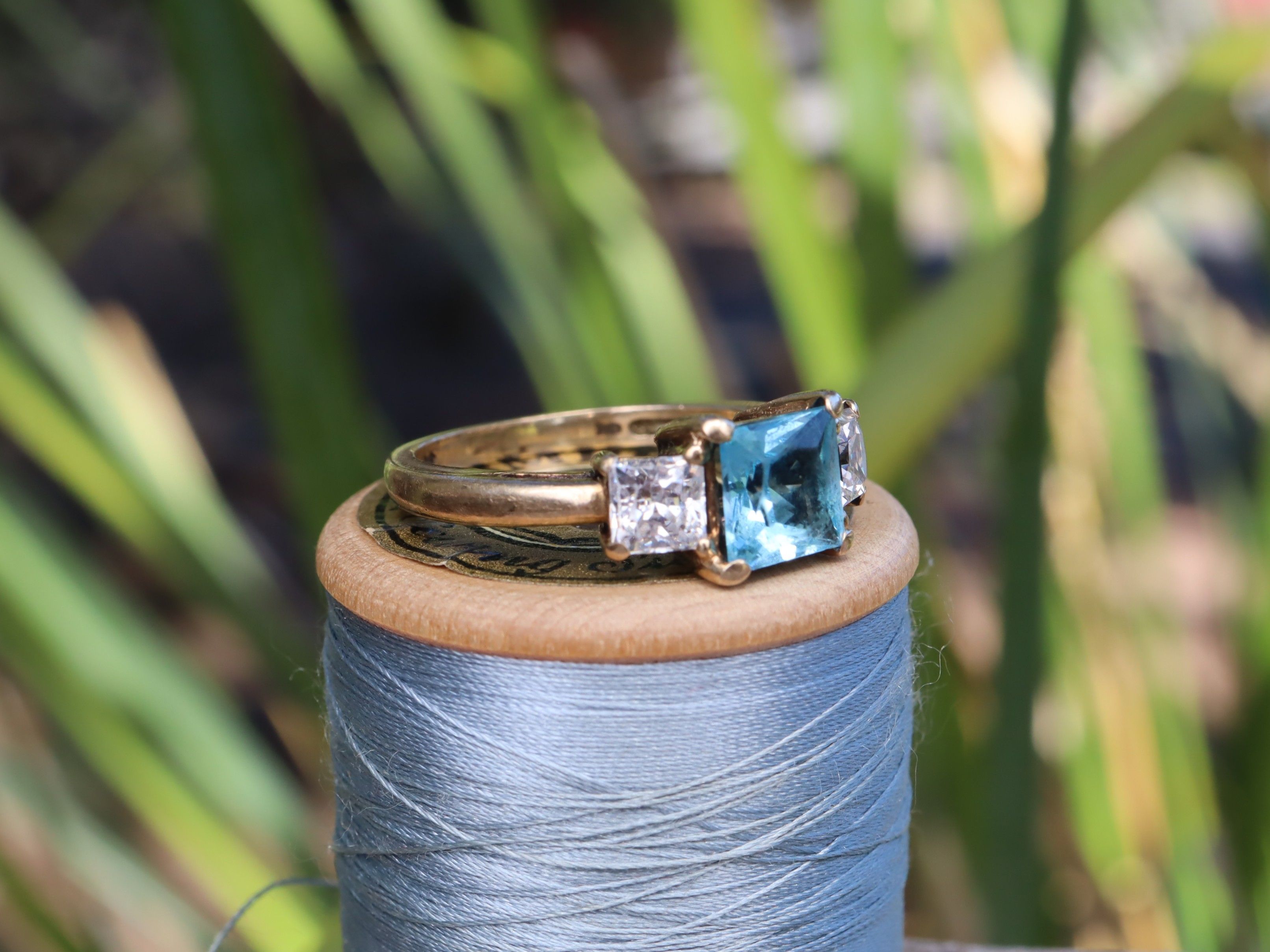 Topaz and Cubic Zirconia in 9ct Gold