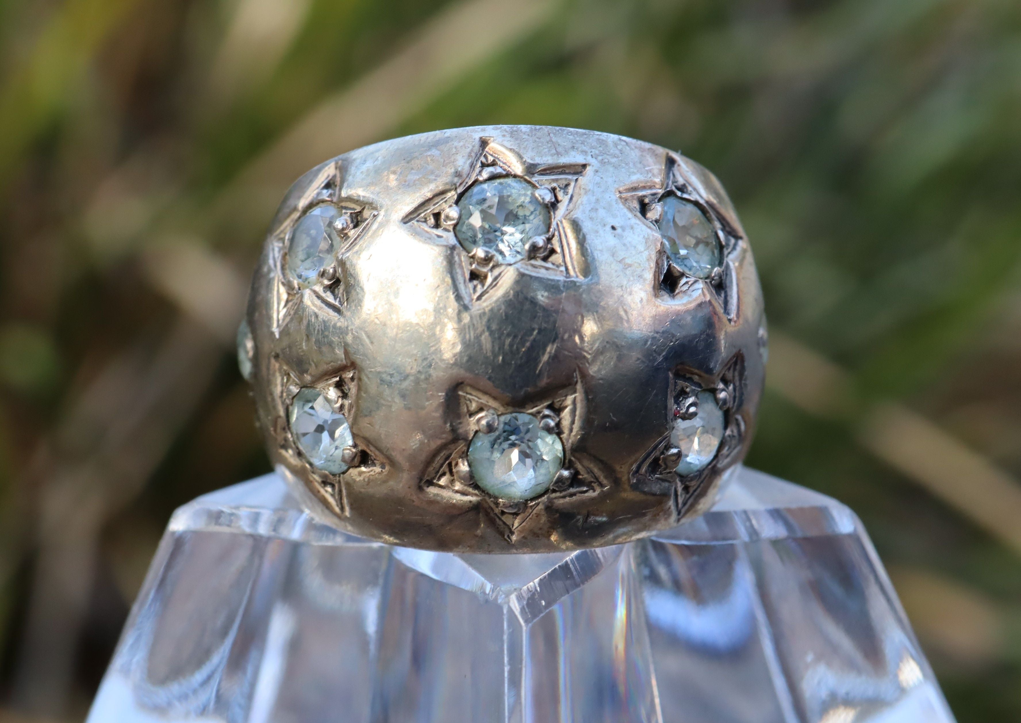 Topaz Dome Ring in Sterling