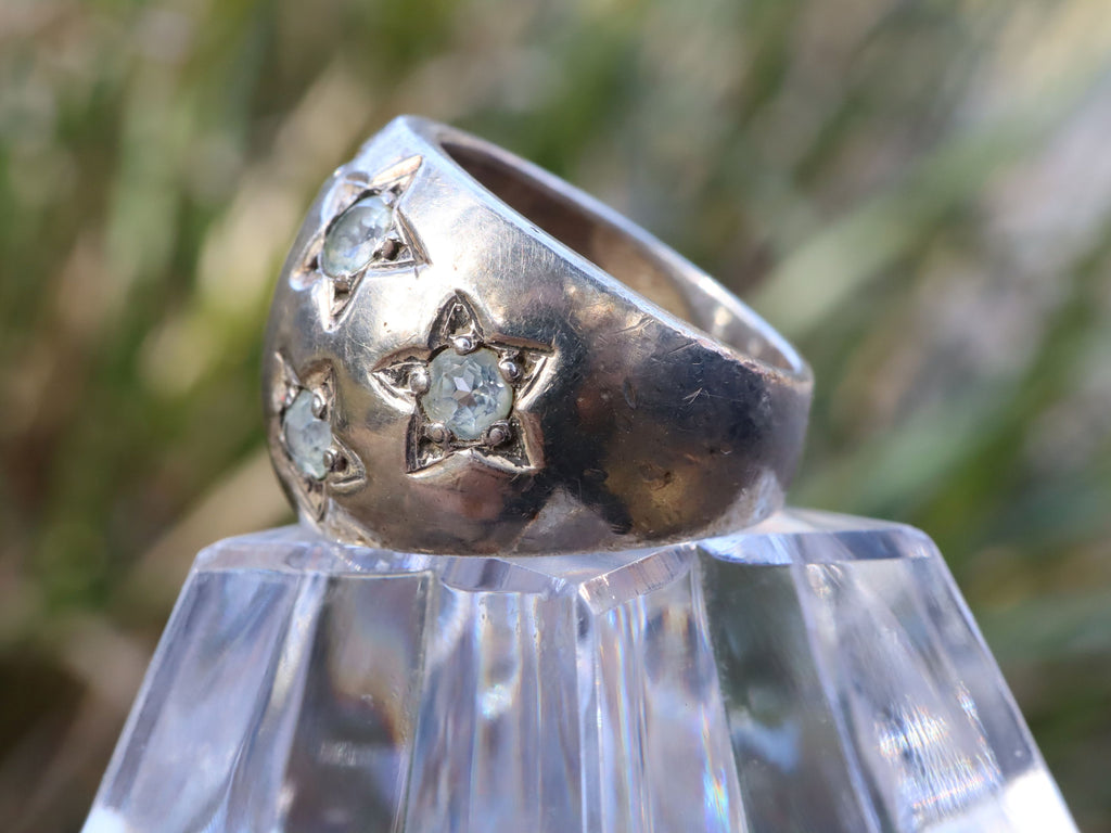 Topaz Dome Ring in Sterling