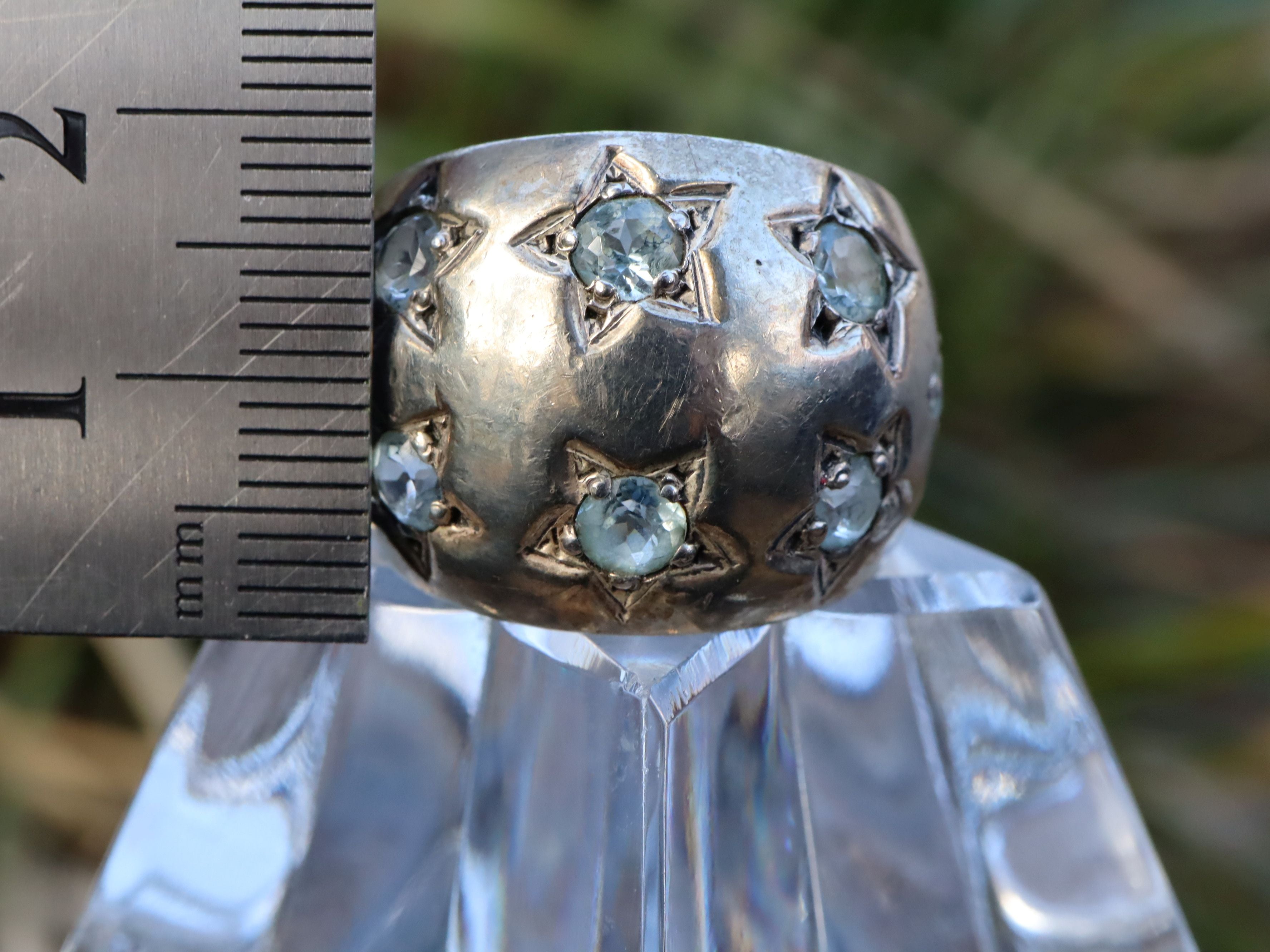 Topaz Dome Ring in Sterling