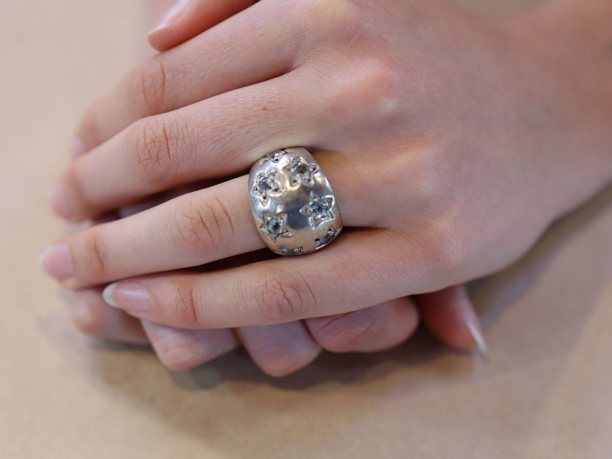 Topaz Dome Ring in Sterling