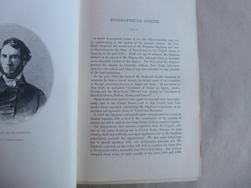 Travels in Central America' by John Lloyd Stephens 1854